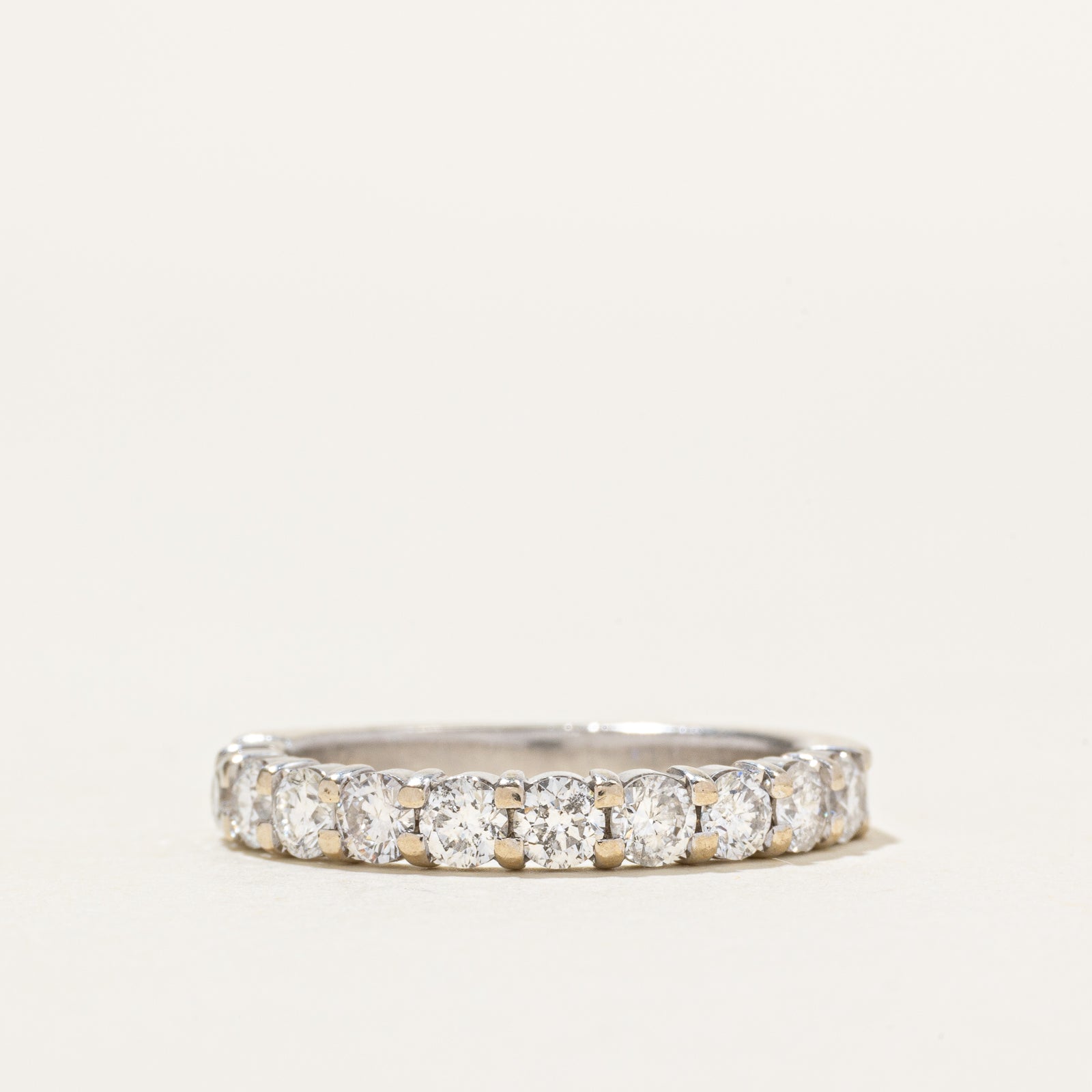 14k Semi Eternity Diamond Ring | 0.94ctw | SZ 6.5