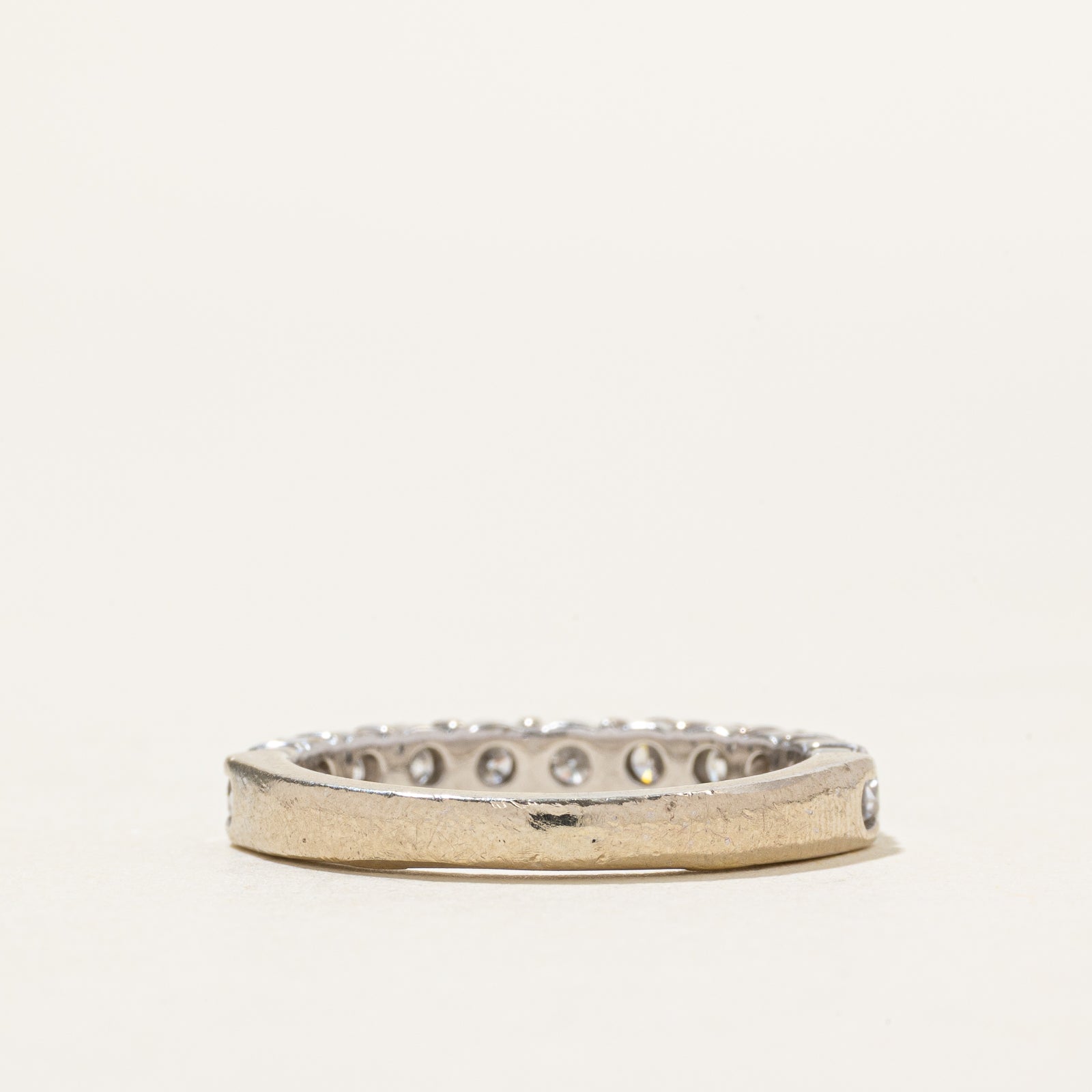 14k Semi Eternity Diamond Ring | 0.94ctw | SZ 6.5