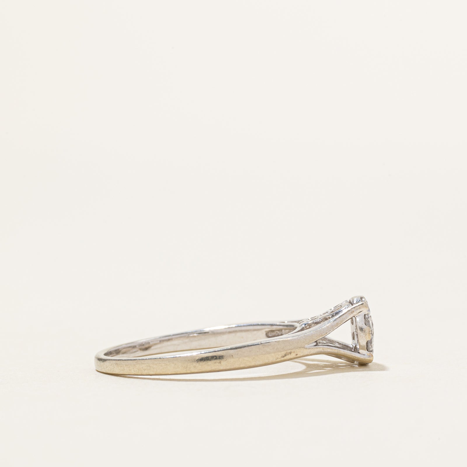 10k Cluster Diamond Tapered Ring | 0.25ctw | SZ 7