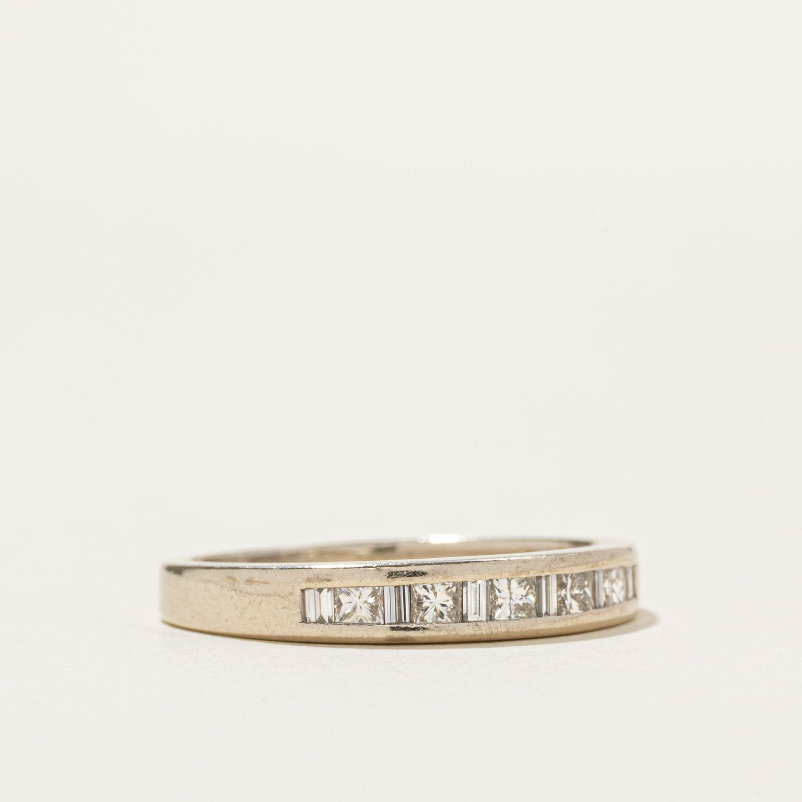14k Semi Eternity Princess Cut Diamond Ring | 0.50ctw | SZ 8
