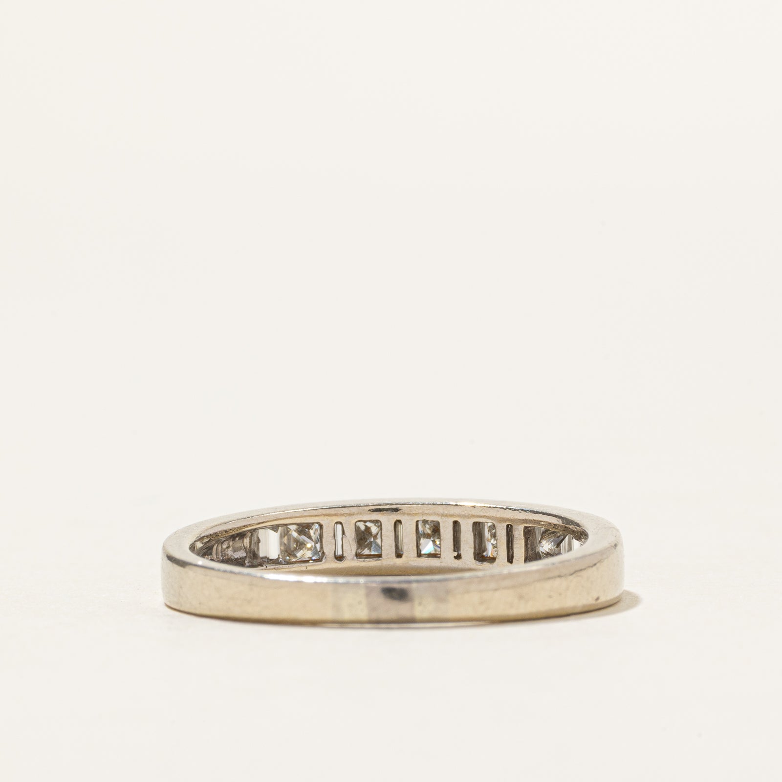 14k Semi Eternity Princess Cut Diamond Ring | 0.50ctw | SZ 8