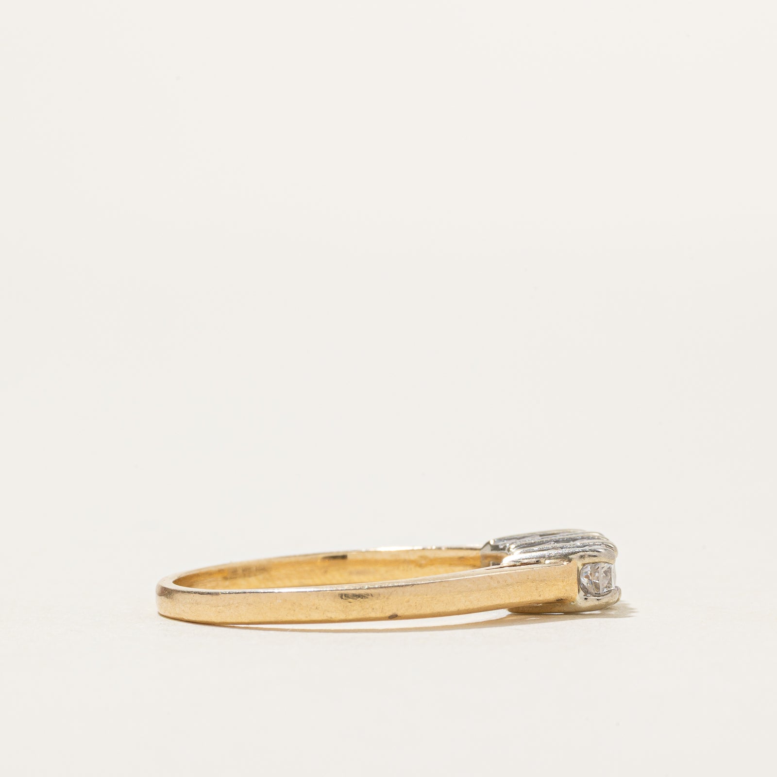 14k Three Stone Diamond Ring | 0.37ctw | SZ 7.5