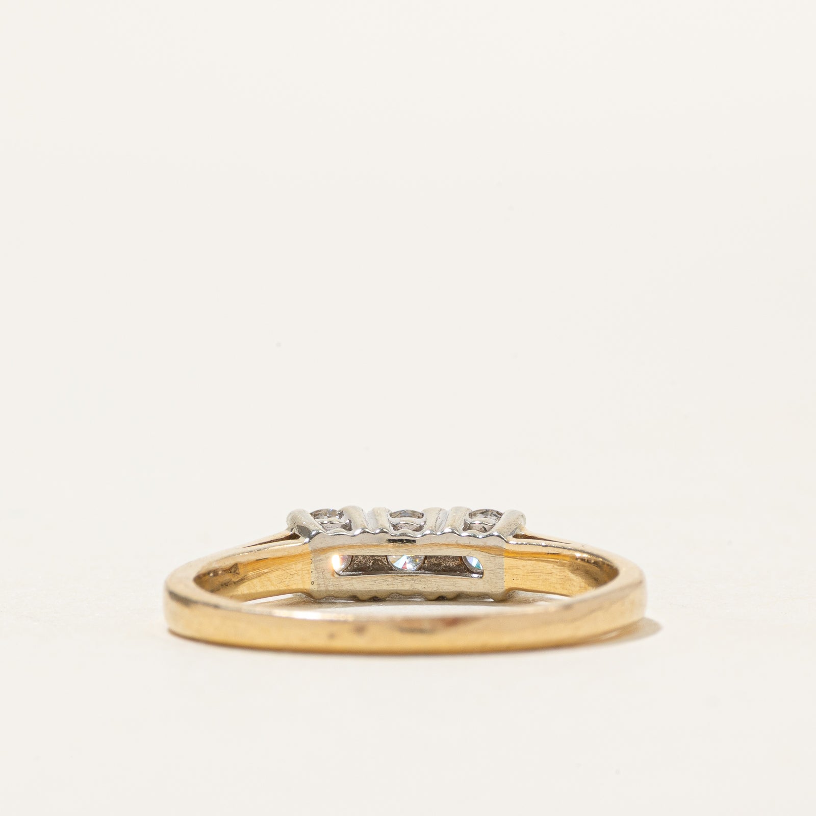 14k Three Stone Diamond Ring | 0.37ctw | SZ 7.5