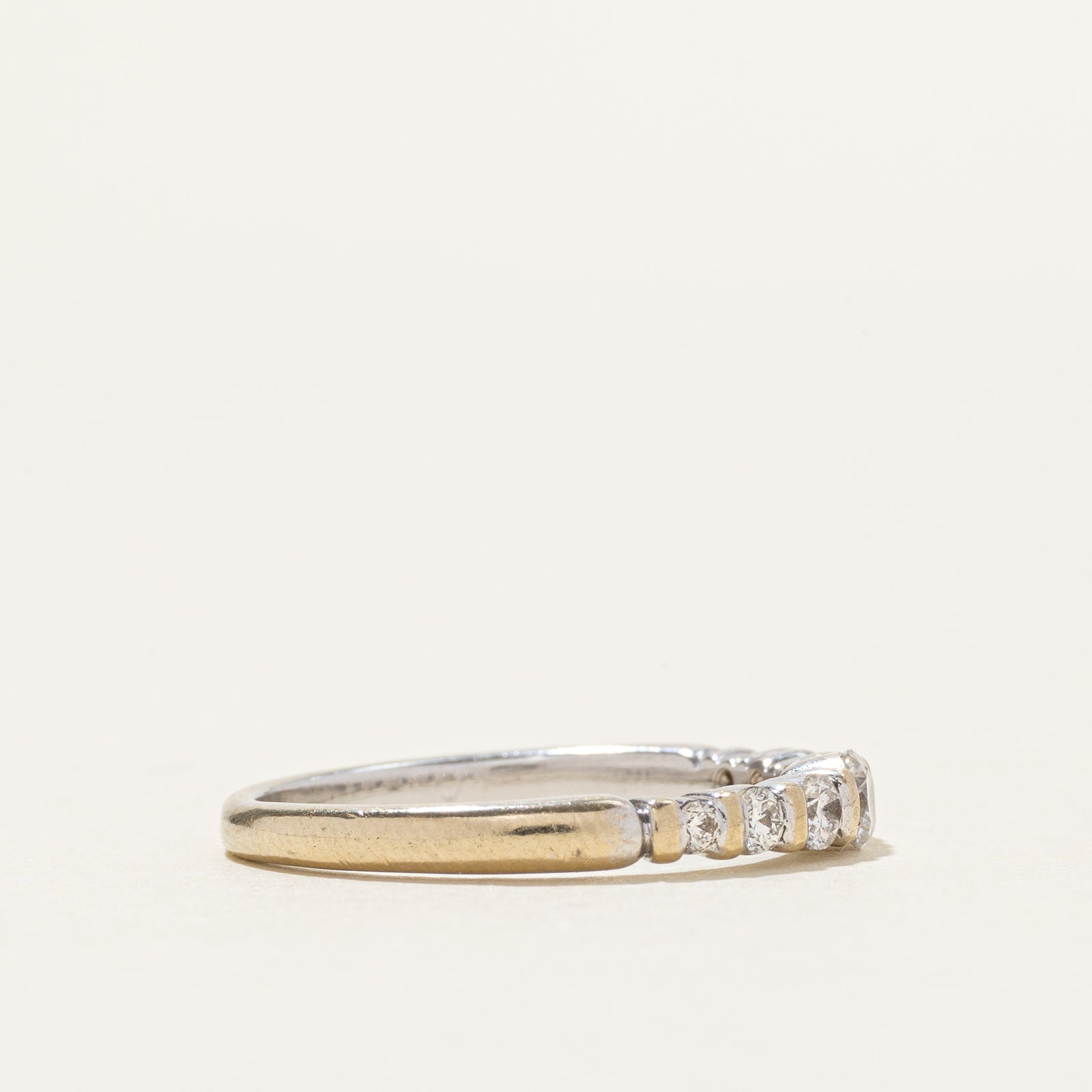 18k Semi Eternity Diamond Ring | 0.34ctw | SZ 6.75