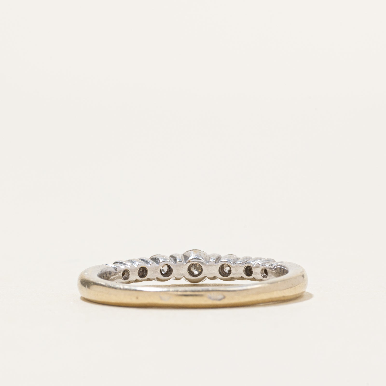 18k Semi Eternity Diamond Ring | 0.34ctw | SZ 6.75
