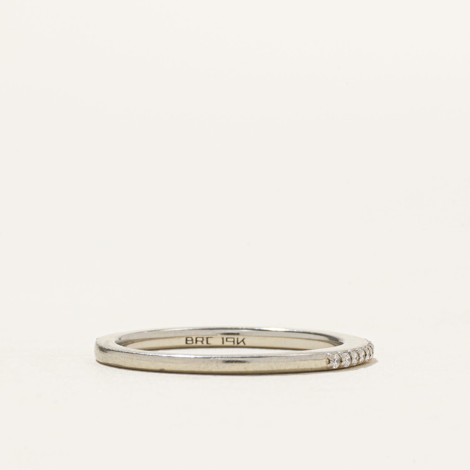 19k Semi Eternity Diamond Band | 0.09ctw | SZ 5