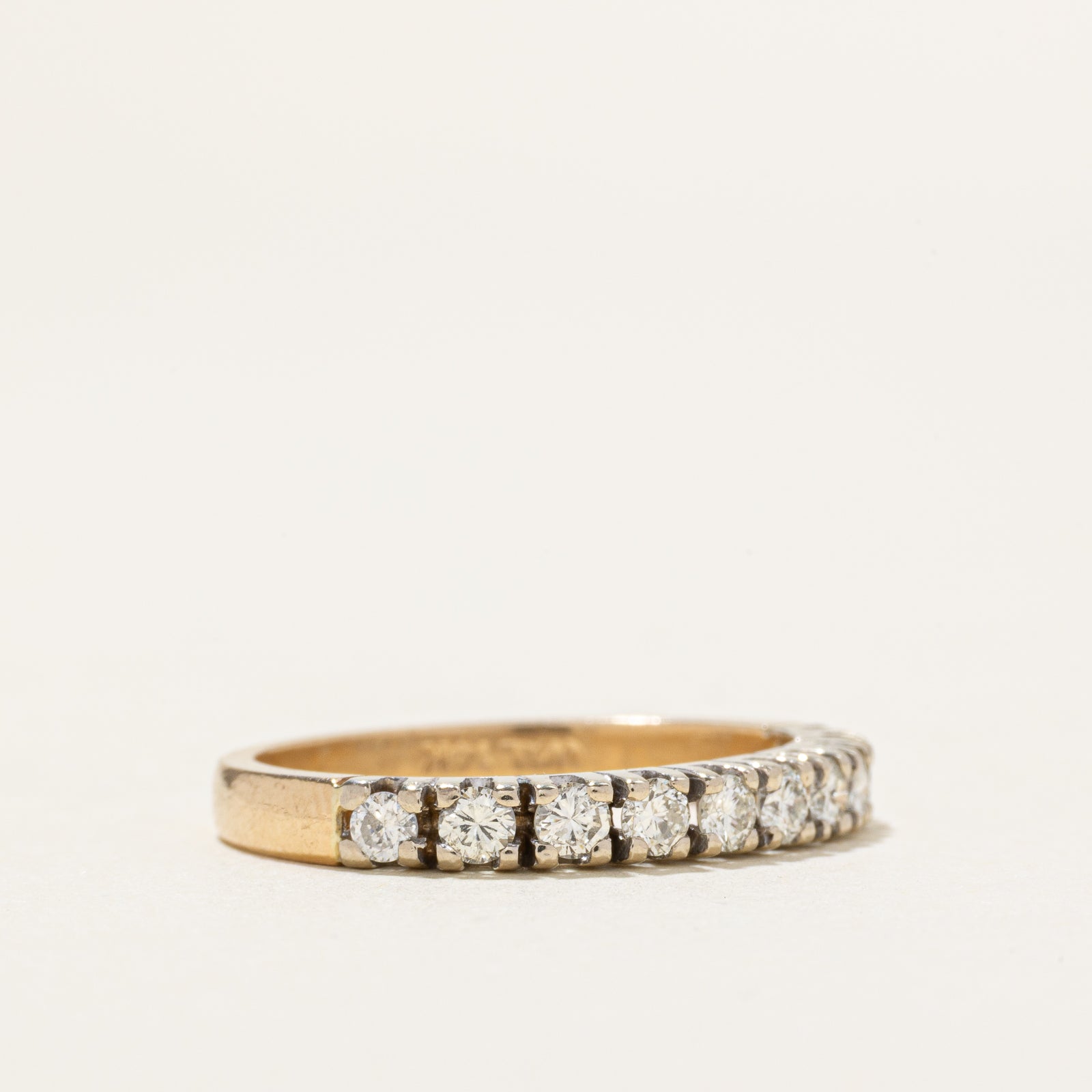 14k Semi Eternity Diamond Ring | 0.42ctw | SZ 5