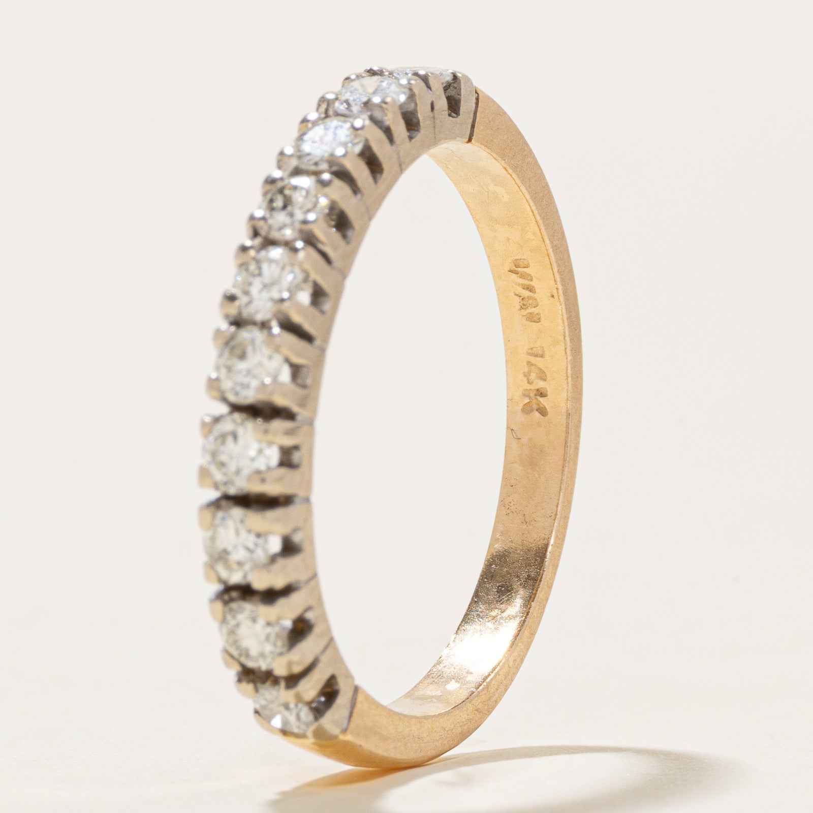 14k Semi Eternity Diamond Ring | 0.42ctw | SZ 5