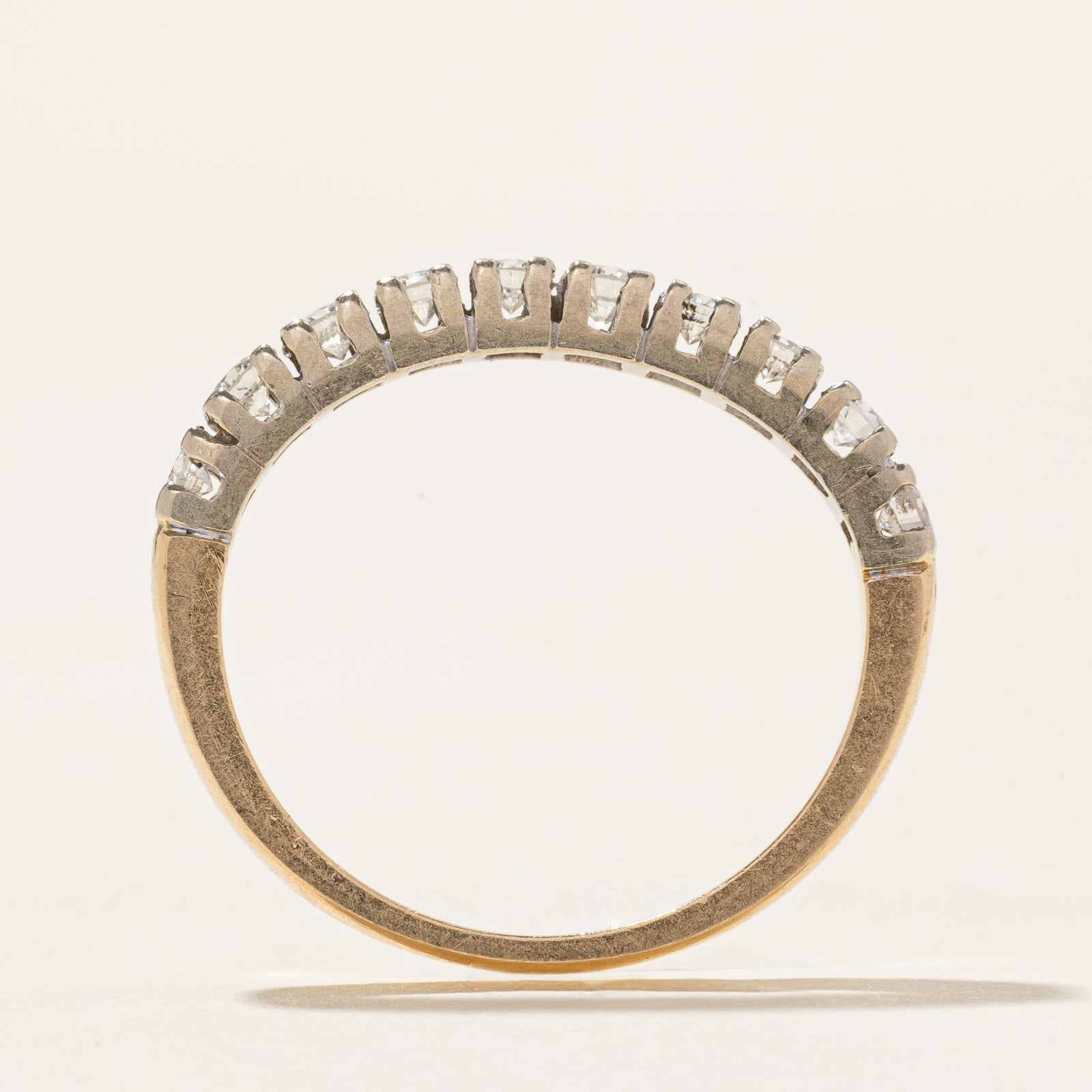 14k Semi Eternity Diamond Ring | 0.42ctw | SZ 5