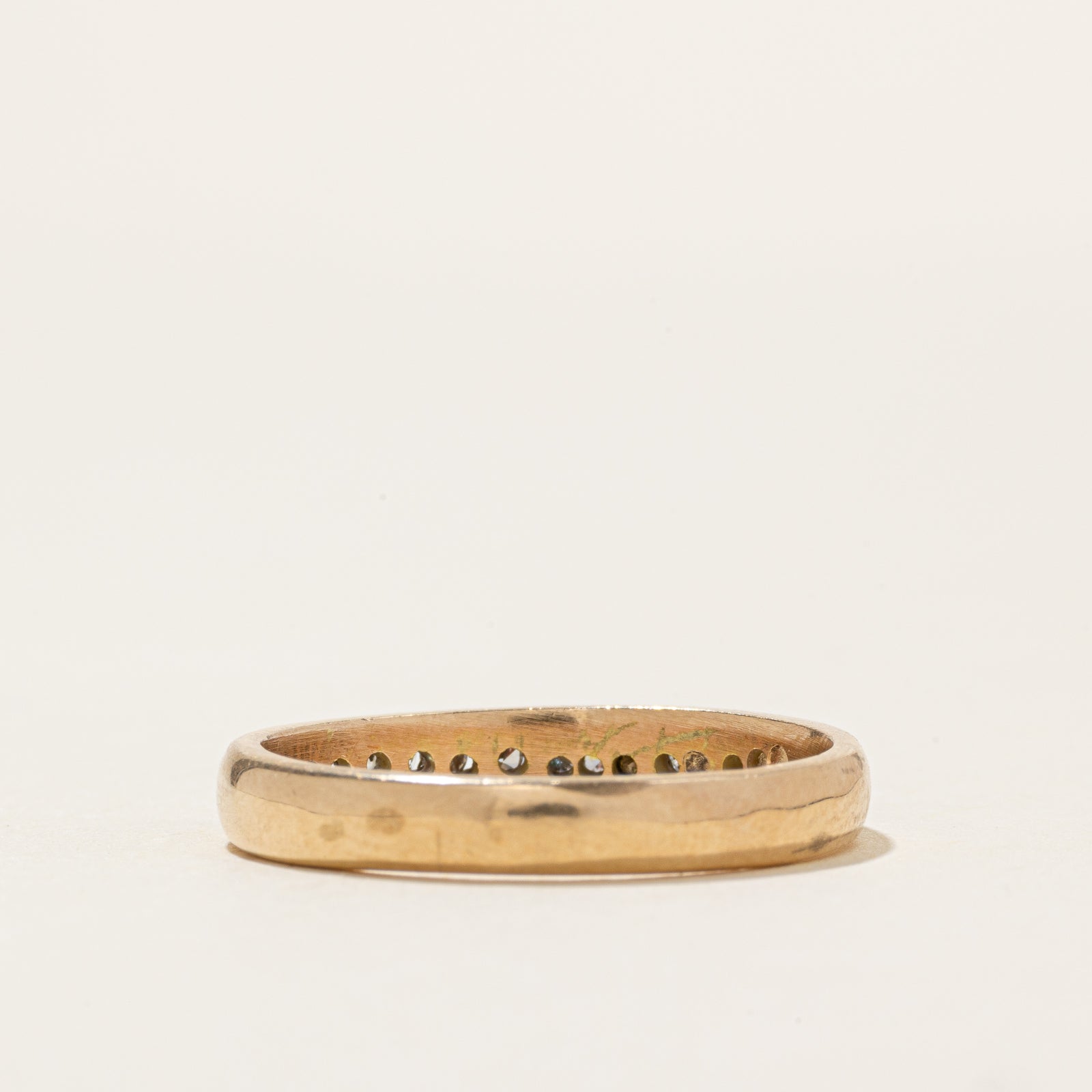 14k Channel Set Semi Eternity Diamond Band | 0.30ctw | 3.25mm | SZ 8.75