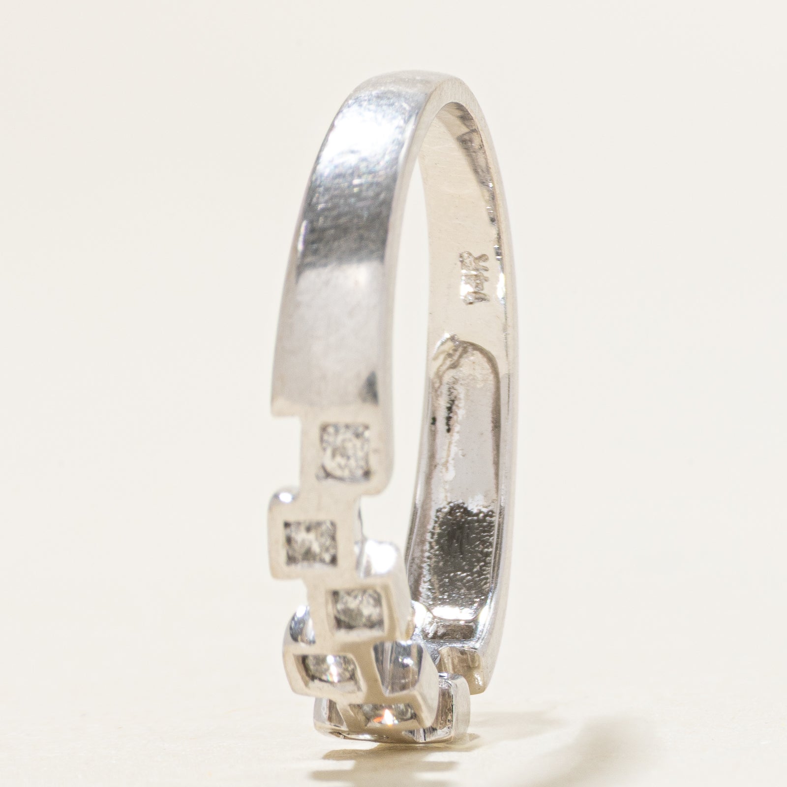 14k Diamond Geometric Cubic Ring | 0.15ctw | SZ 7