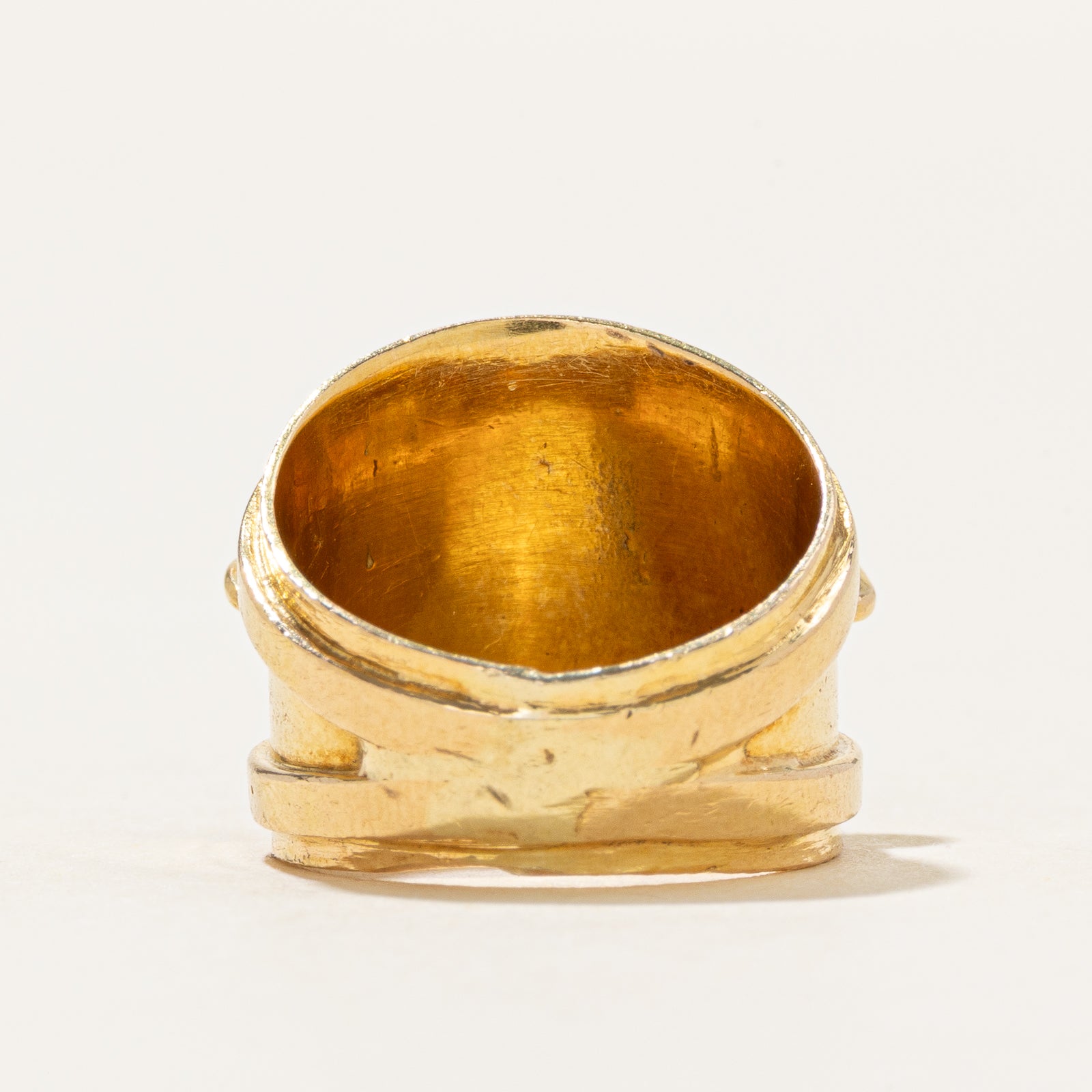 18k Diamond Floral Chunky Pinky Ring | 0.24ctw | SZ 2