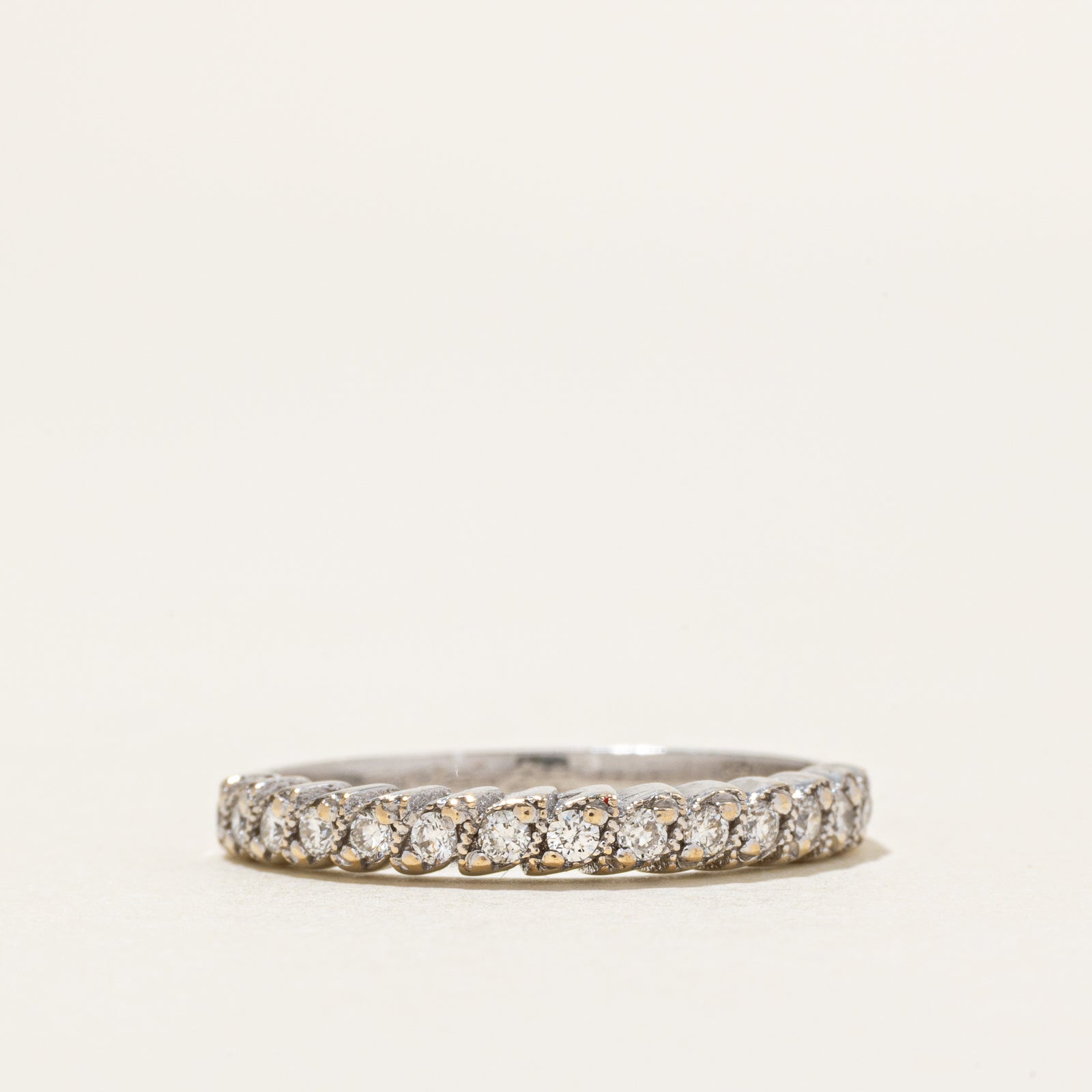 18k Semi Eternity Diamond Ring | 0.17ctw | SZ 6.5