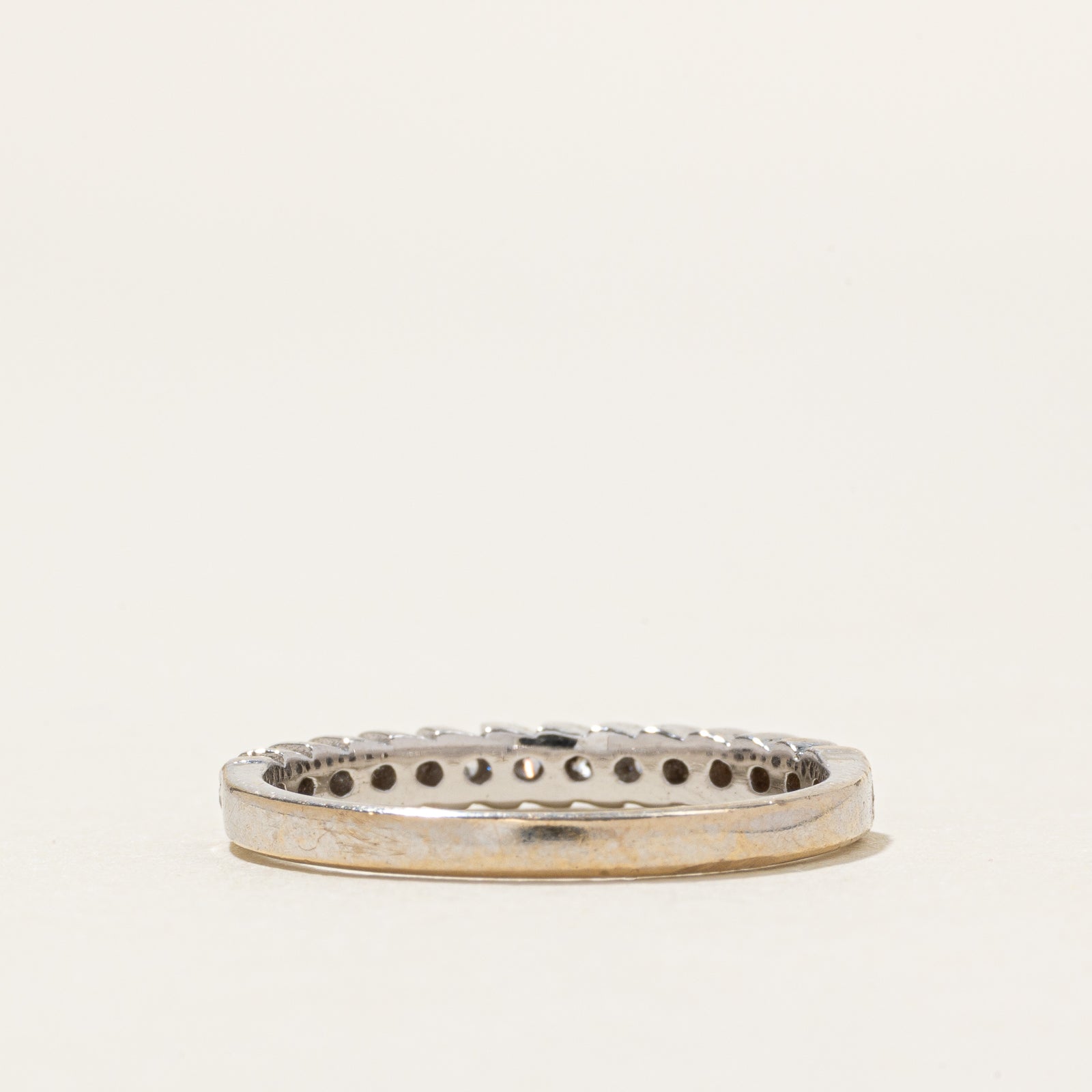 18k Semi Eternity Diamond Ring | 0.17ctw | SZ 6.5