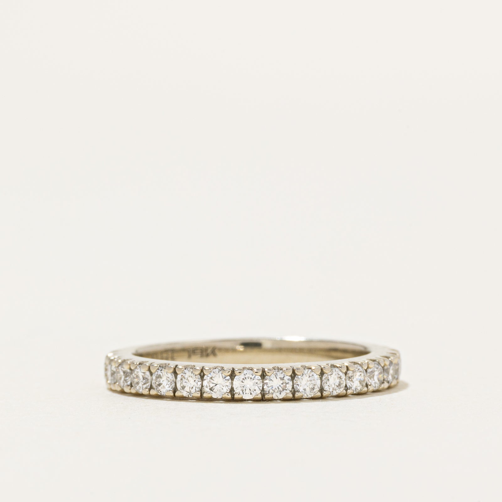19k Semi Eternity Diamond Ring | 0.36ctw | SZ 4.5