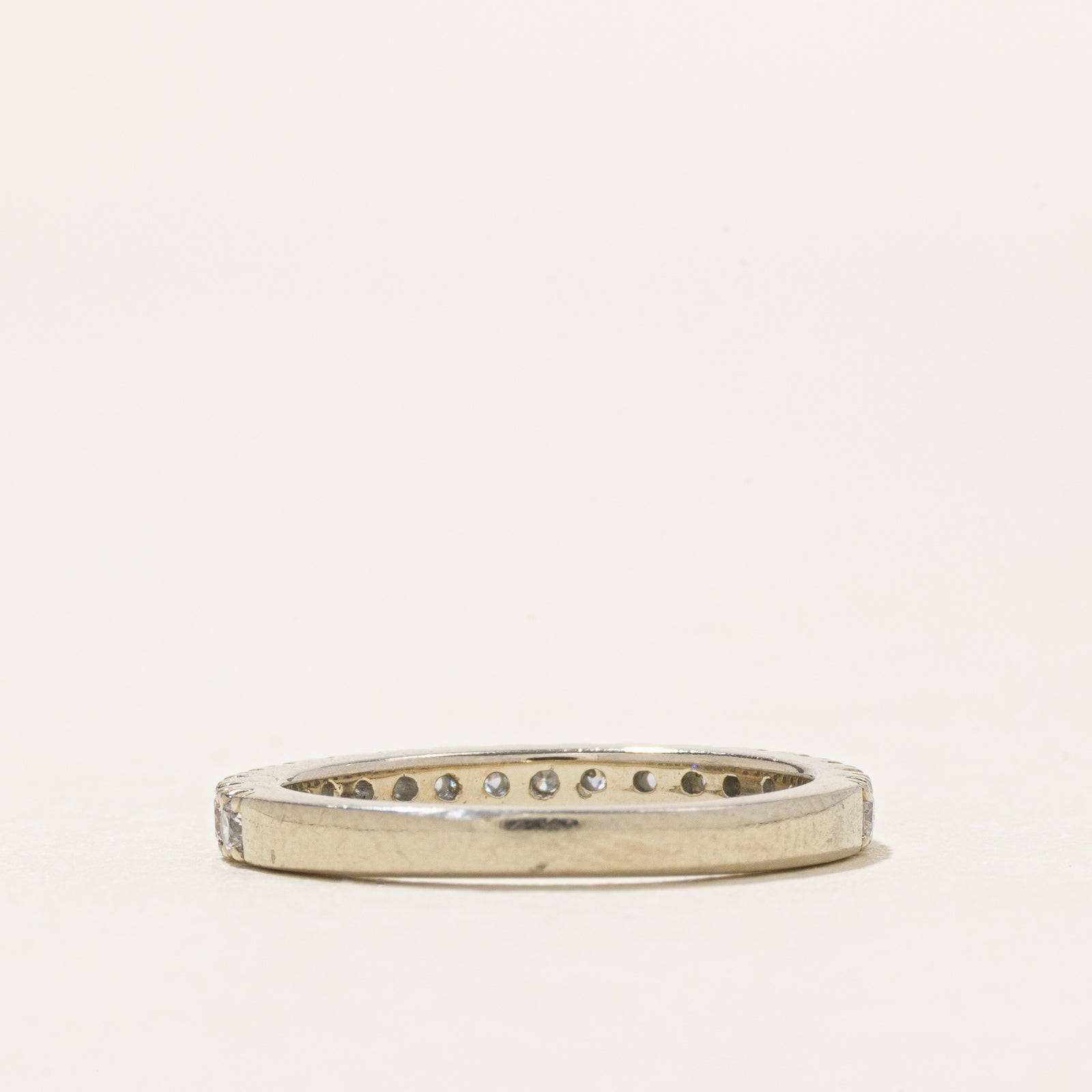 19k Semi Eternity Diamond Ring | 0.36ctw | SZ 4.5
