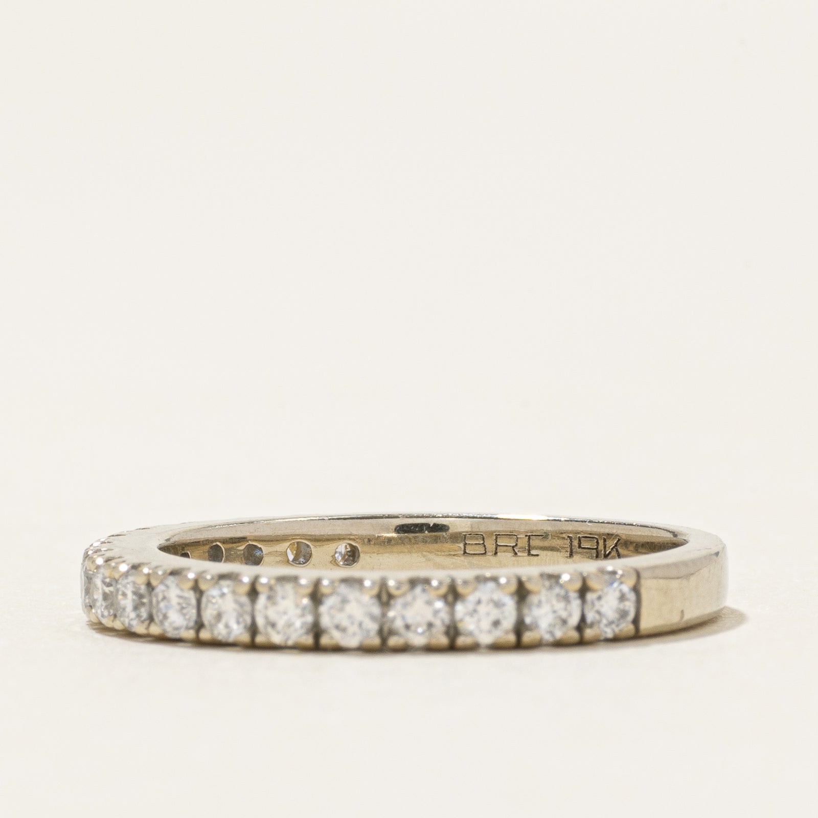 19k Semi Eternity Diamond Ring | 0.36ctw | SZ 4.5