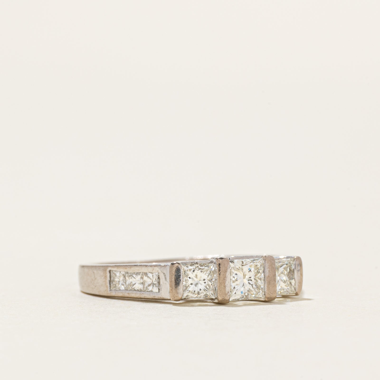 18k Tension Set Diamond Ring | 0.82ctw | SZ 5.25