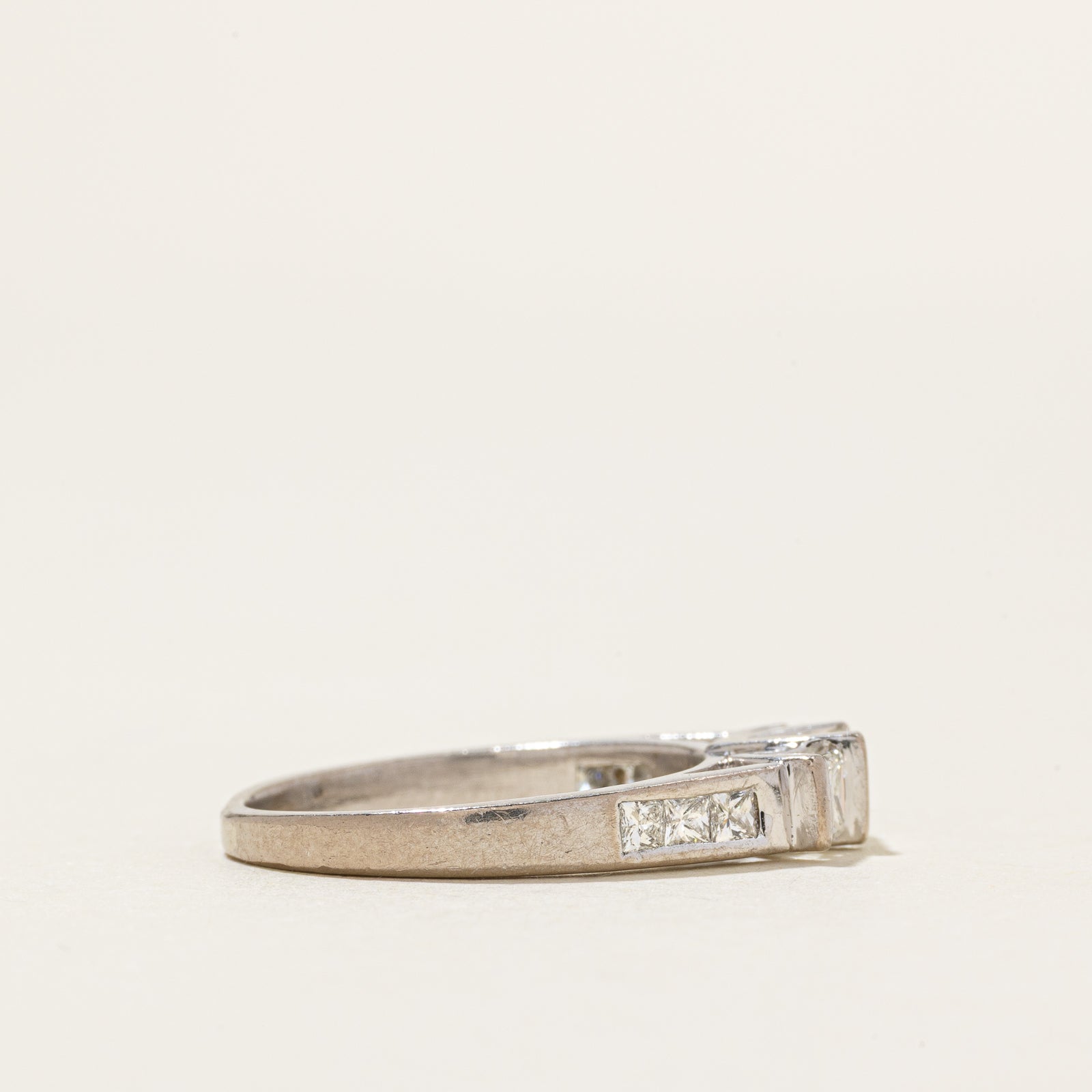 18k Tension Set Diamond Ring | 0.82ctw | SZ 5.25