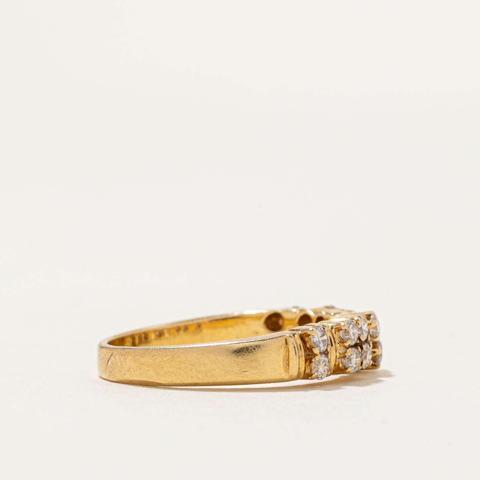 18k Diamond Cluster Fluted Ring | 0.35ctw | SZ 5.75