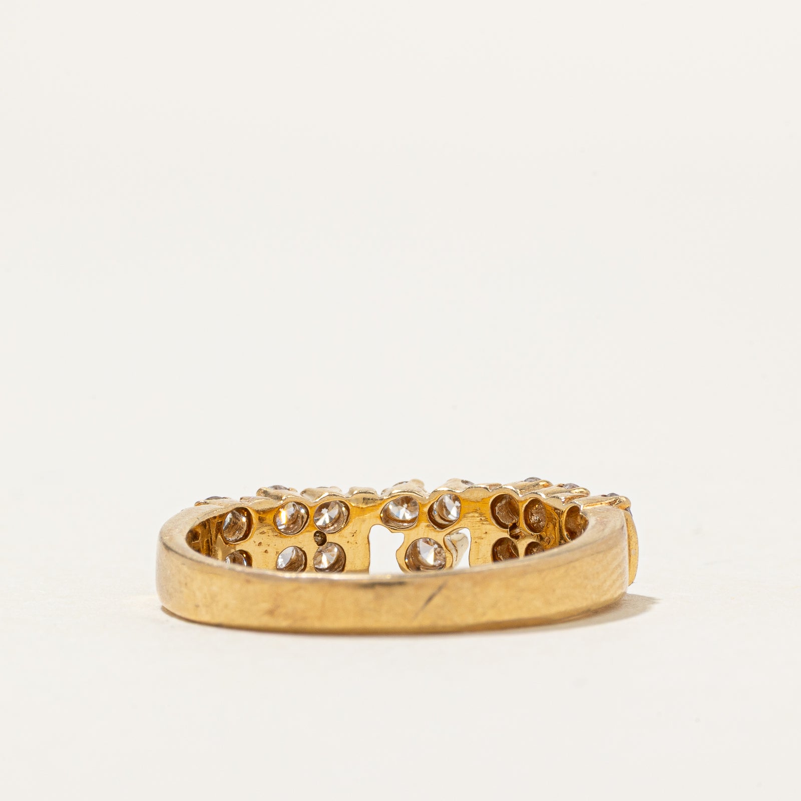 18k Diamond Cluster Fluted Ring | 0.35ctw | SZ 5.75