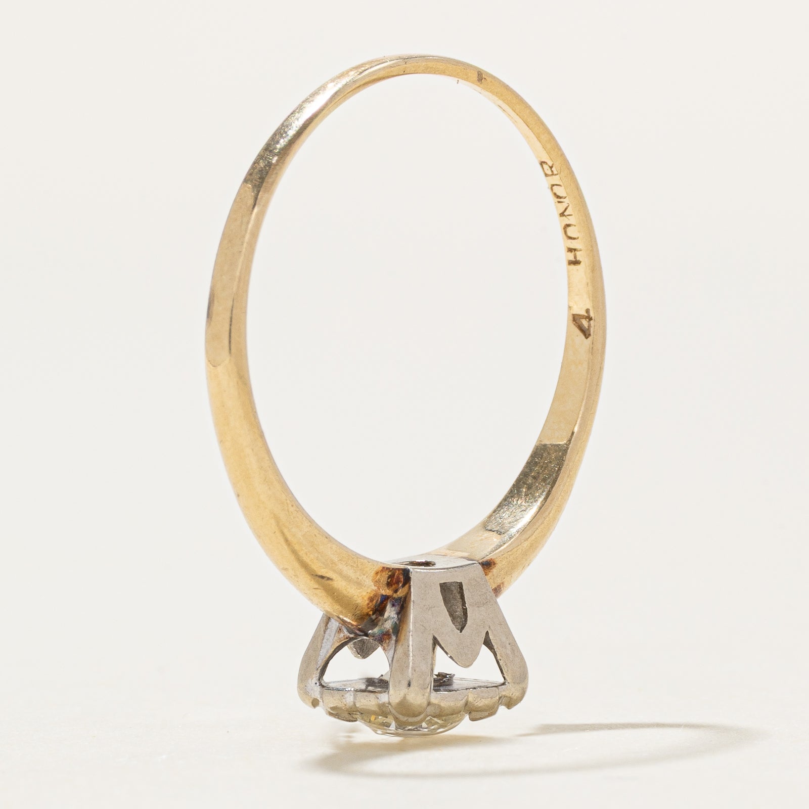 14k Illusion Set Solitaire Diamond Ring | 0.26ct | SZ 6.5