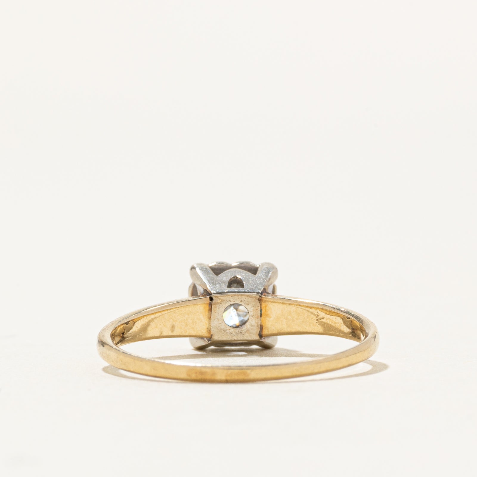 14k Illusion Set Solitaire Diamond Ring | 0.26ct | SZ 6.5