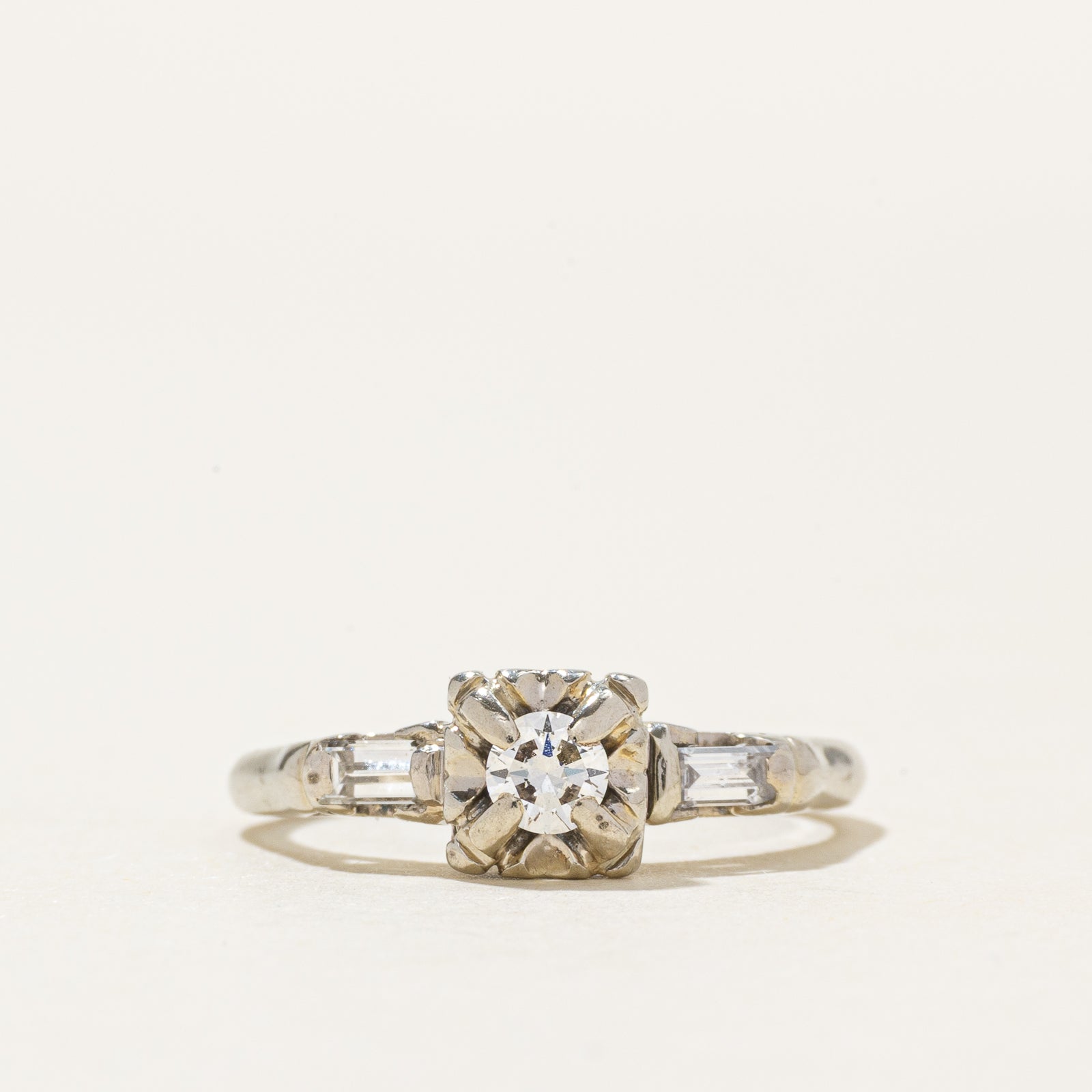 18k Illusion Set Diamond Ring | 0.28ctw | SZ 4.75