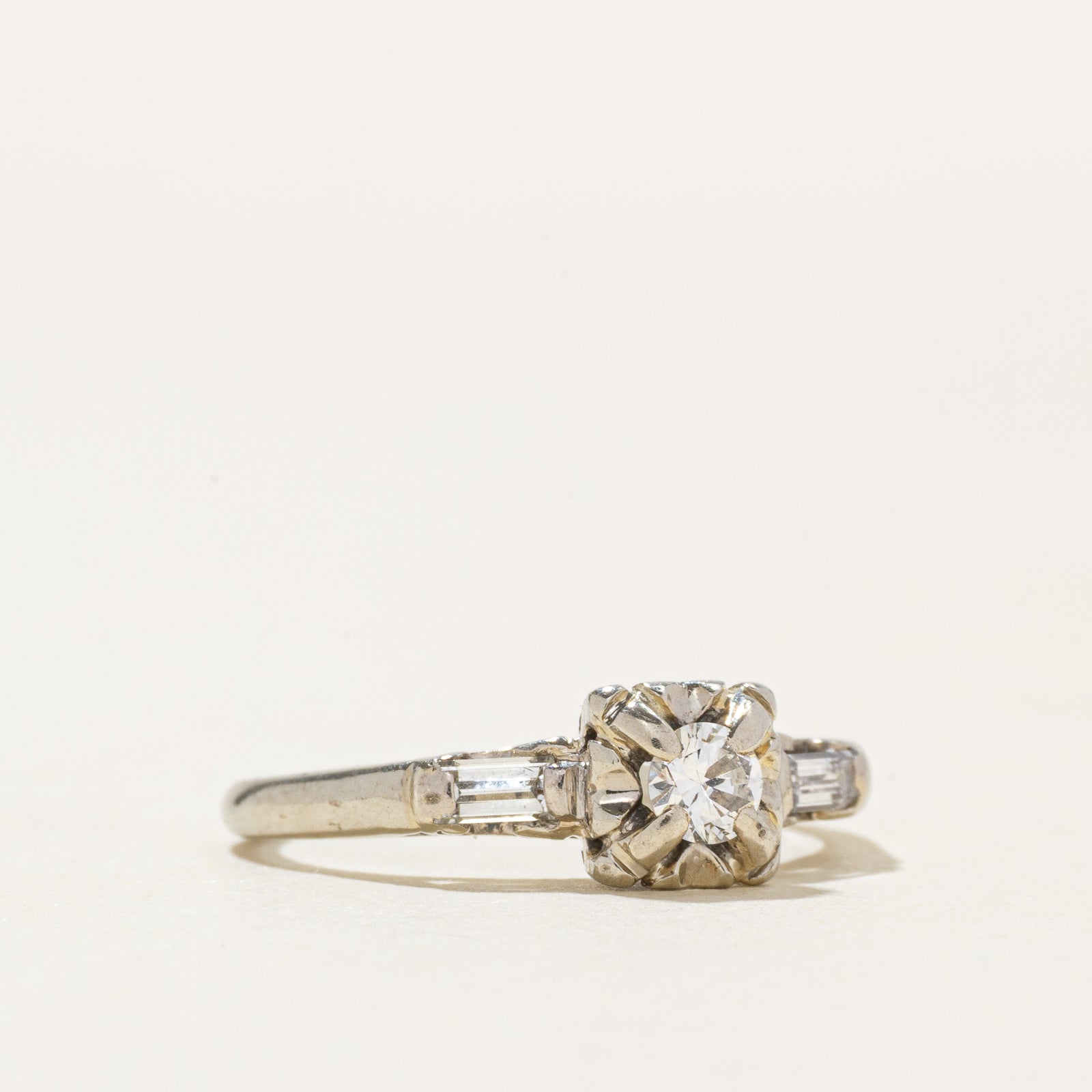 18k Illusion Set Diamond Ring | 0.28ctw | SZ 4.75