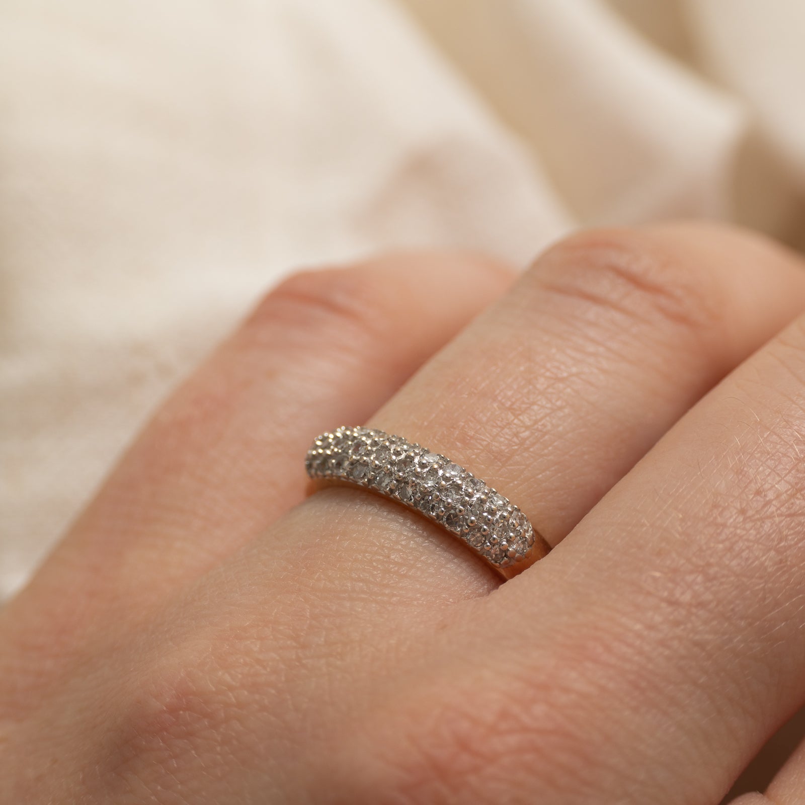14k Pavé Set Diamond Band | 0.30ctw | SZ 6