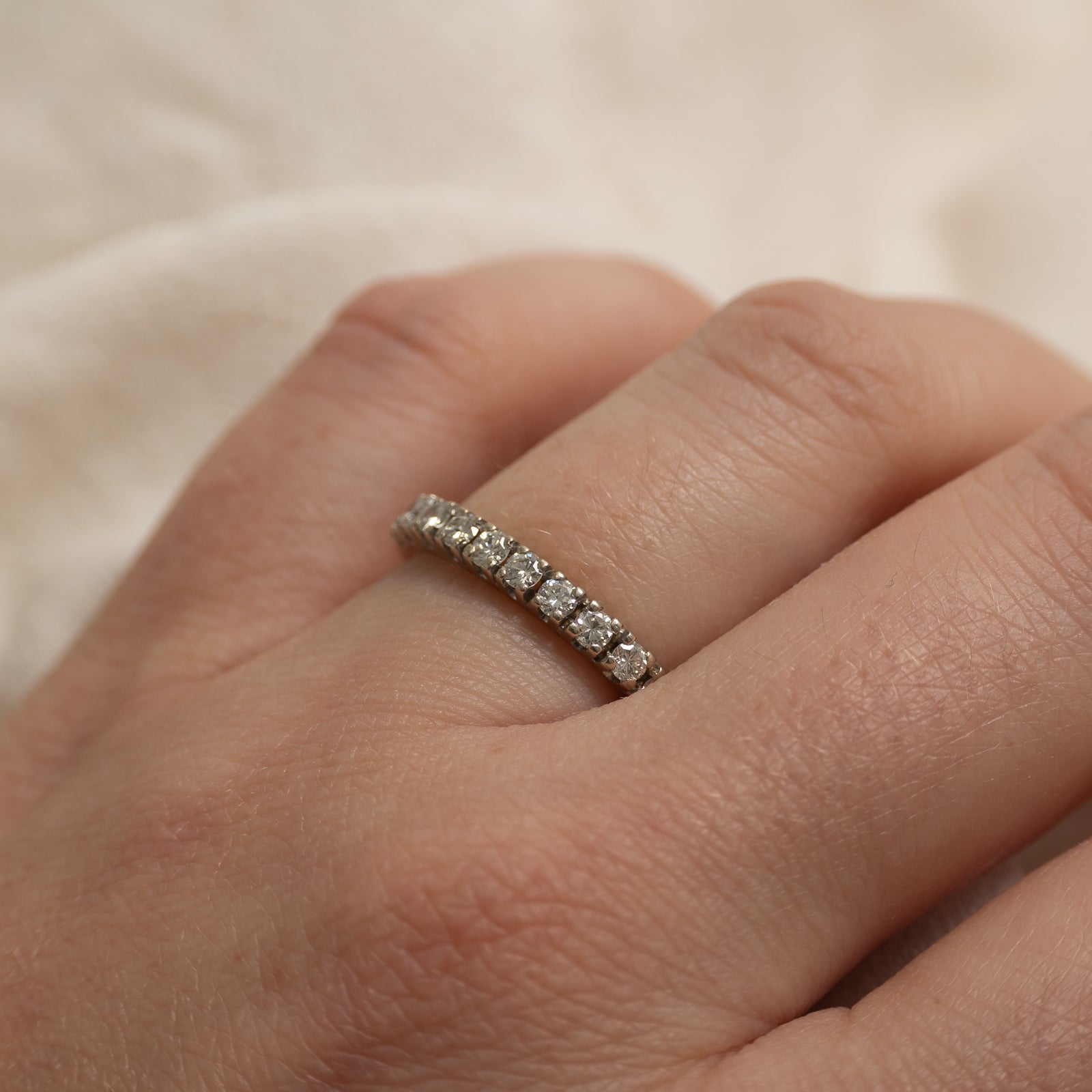 14k Semi Eternity Diamond Ring | 0.42ctw | SZ 5