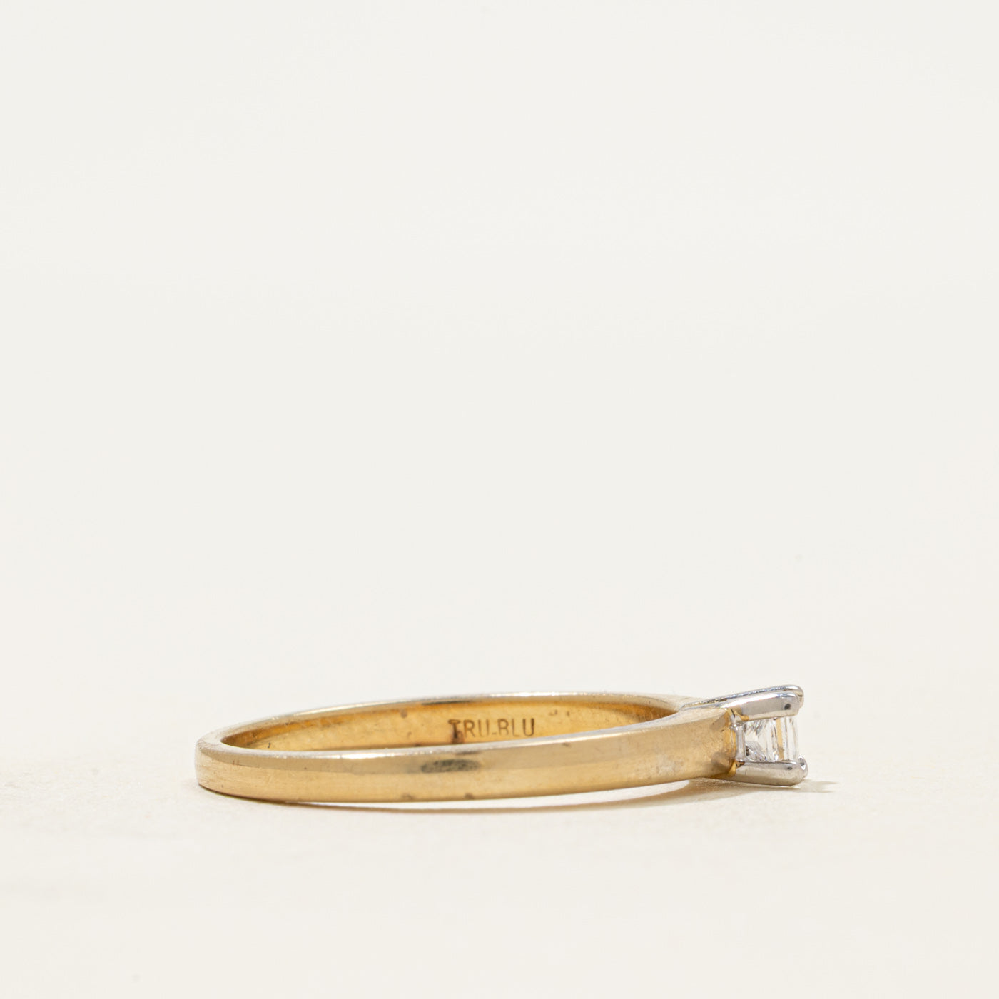 "Birks' Princess Cut Solitaire Diamond Ring | 0.12ct | SZ 7