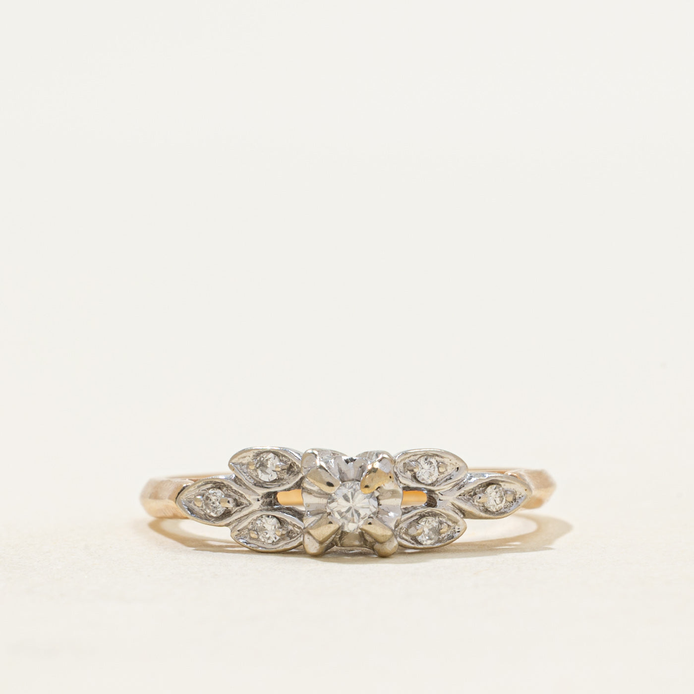 14k Illusion Set Diamond Ring | 0.09ctw | SZ 6.75