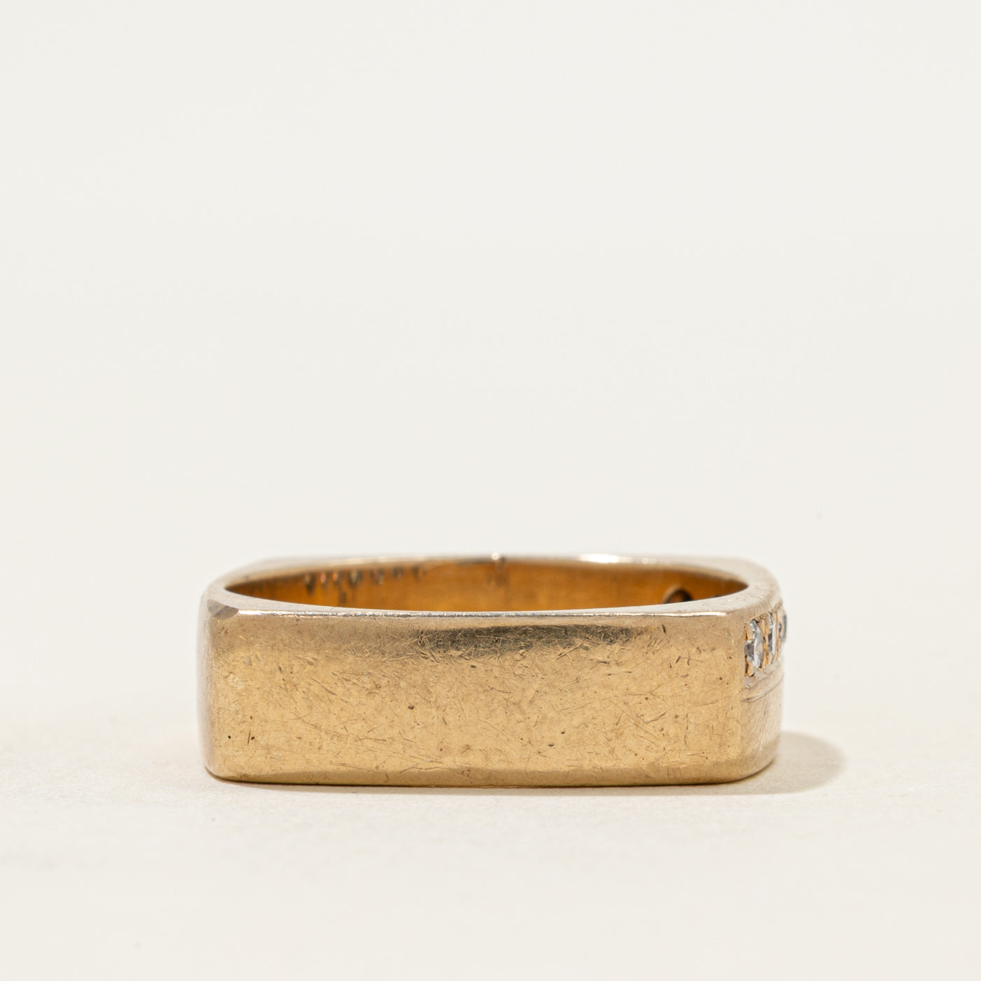 Soft Square Diamond Band | 0.21ctw | 6.30mm | SZ 9