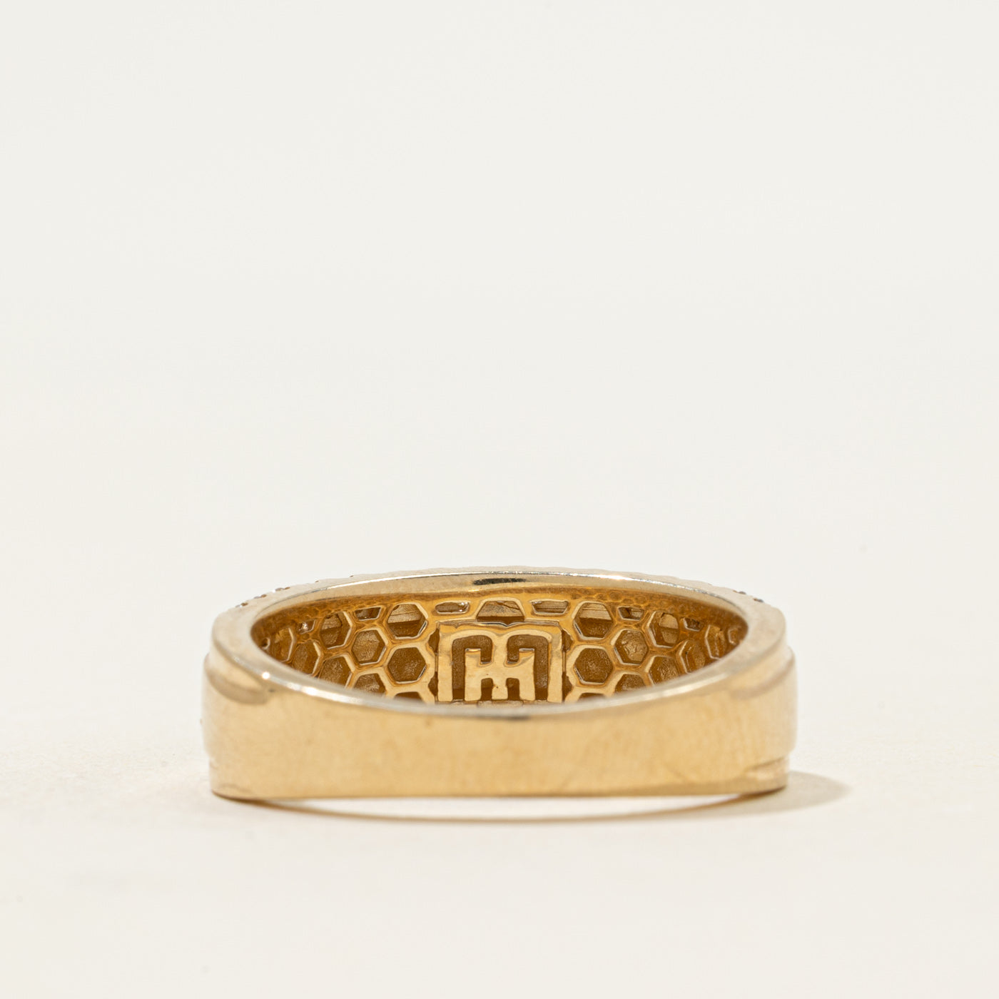 Bague double rangée de diamants | 0,37 ct au total | Taille 8,5