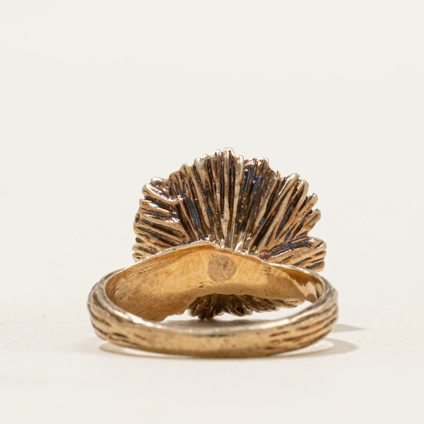 Diamond Textured Flower Cocktail Ring | 0.10ct | SZ 3.75