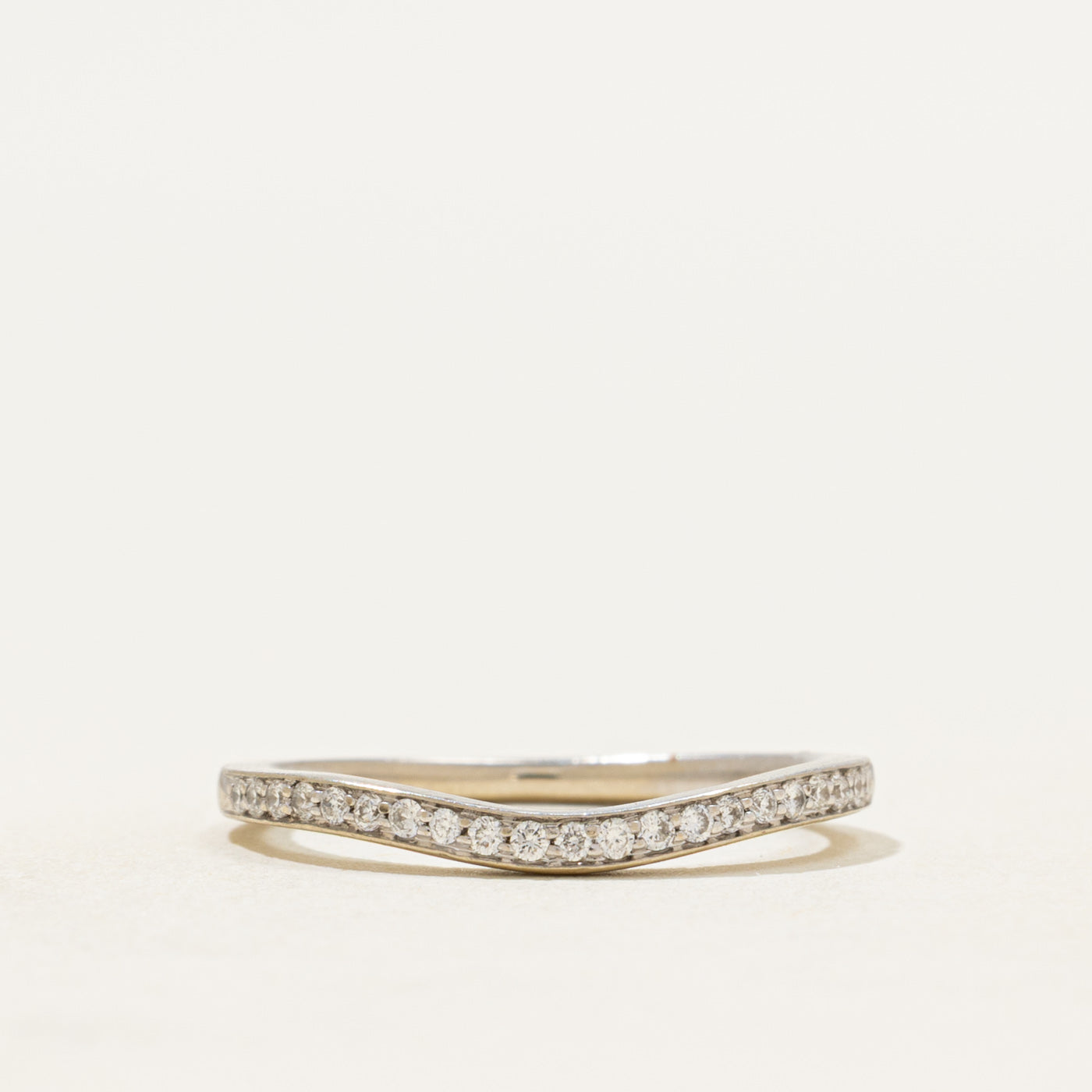 Semi Eternity Diamond Contour Ring | 0.10ctw | SZ 4.75