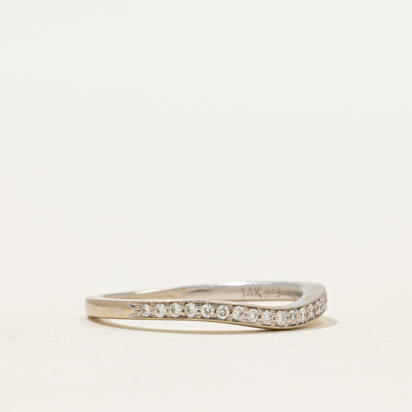 Semi Eternity Diamond Contour Ring | 0.10ctw | SZ 4.75