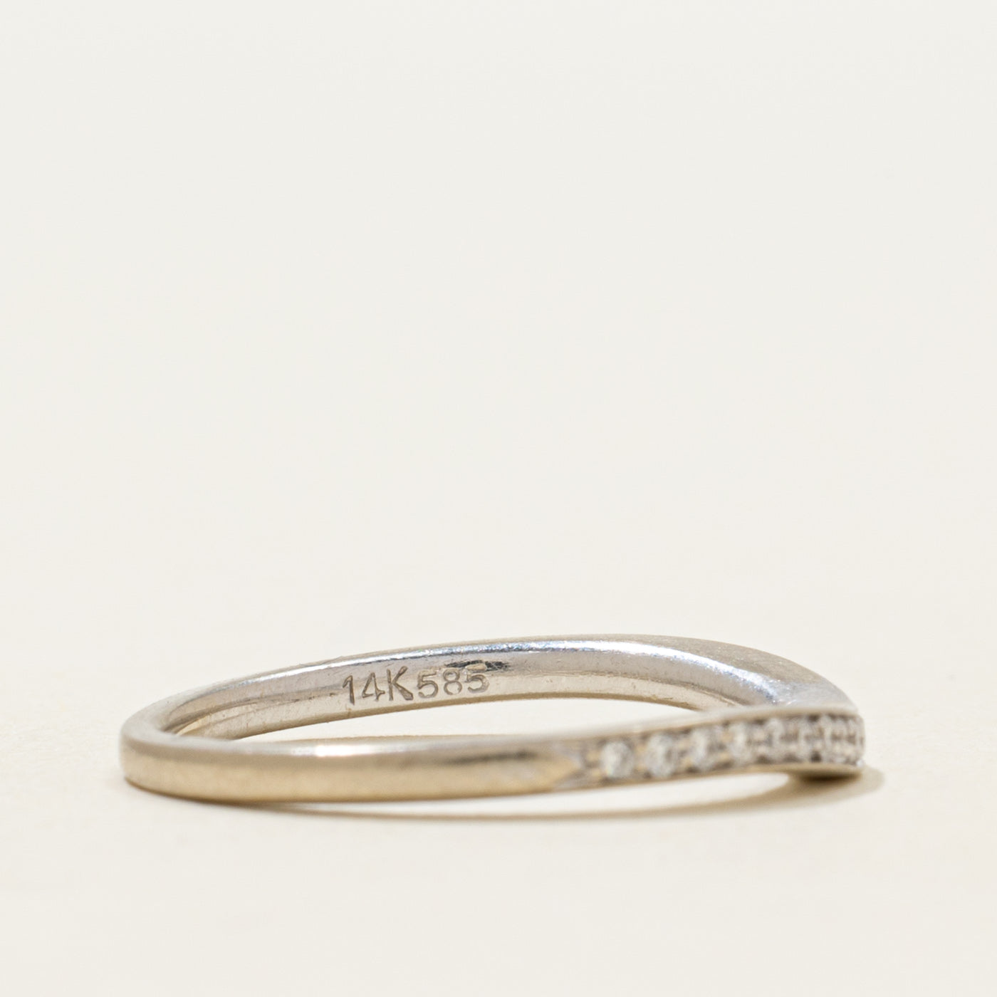 Semi Eternity Diamond Contour Ring | 0.10ctw | SZ 4.75