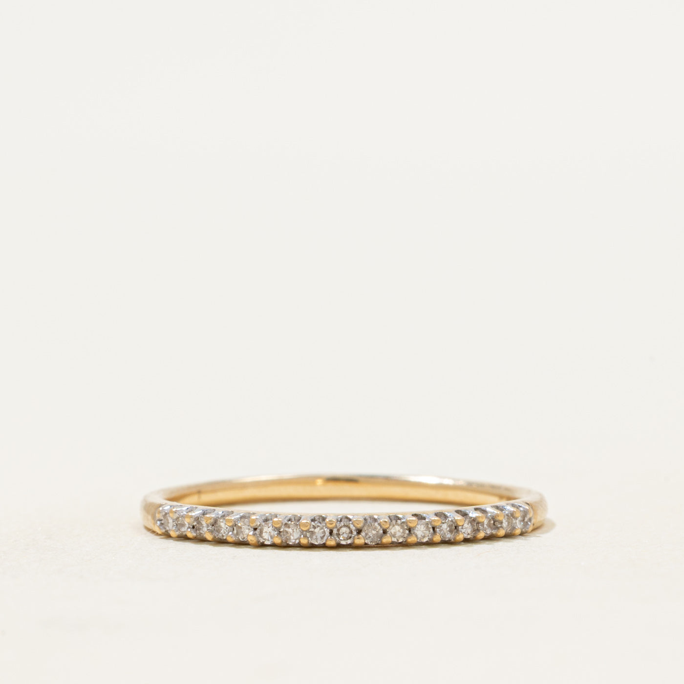 14k Semi Eternity Diamond Band | 0.09ctw | 1.40mm | SZ 7.75