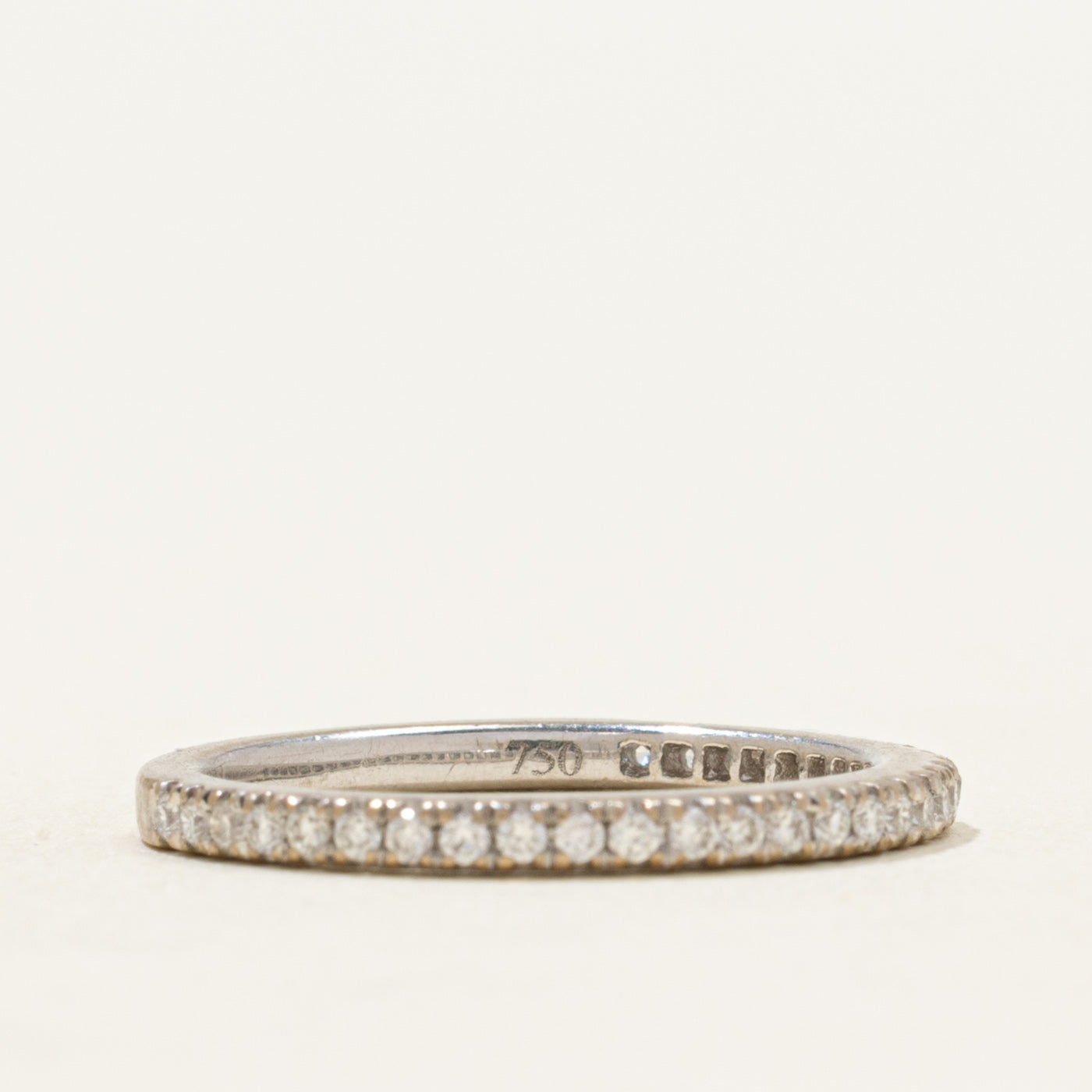 18k Semi Eternity Diamond Band | 0.15ctw | 1.70mm | SZ 4.5