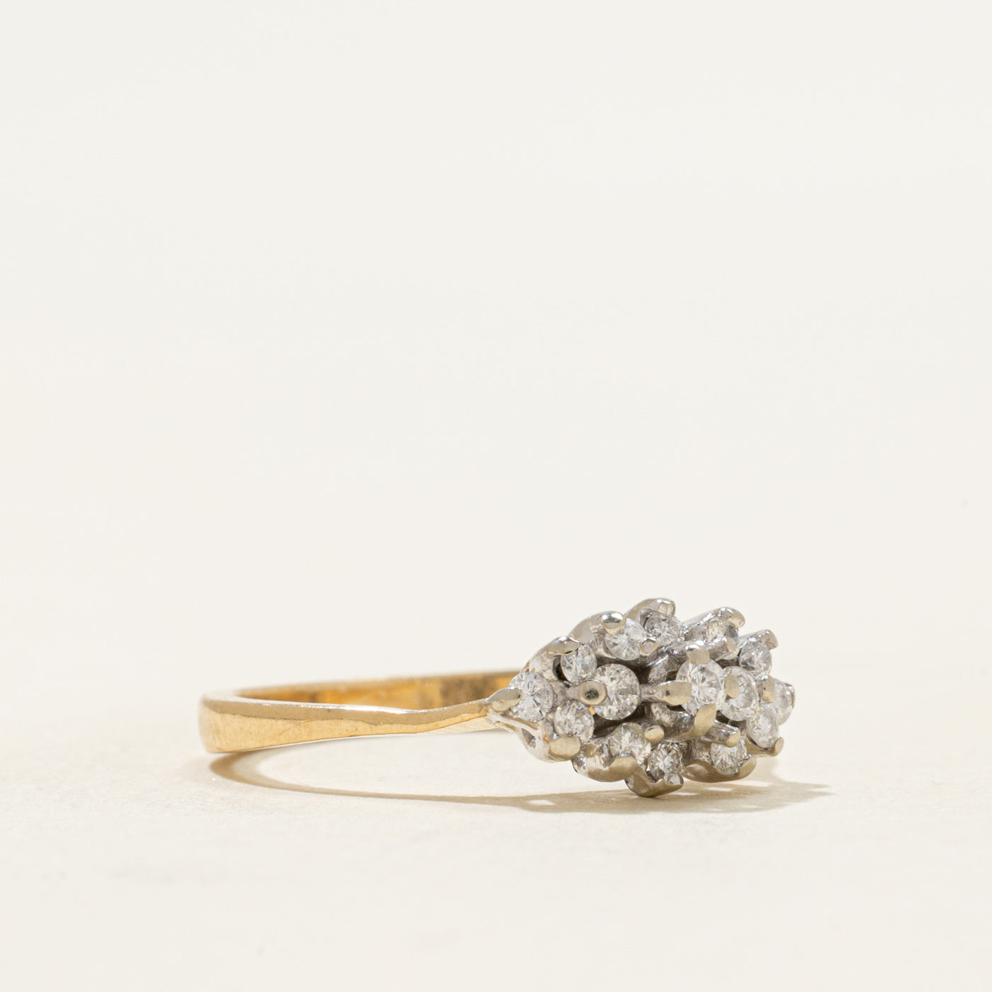 14k Diamond Cluster Ring | 0.23ctw | SZ 5.75
