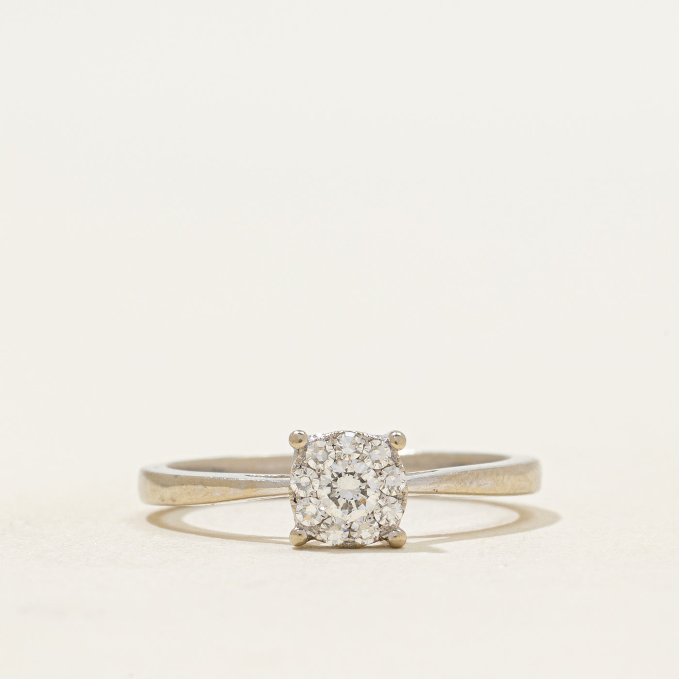 Diamond Cluster Cathedral Ring | 0.17ctw | SZ 5.5