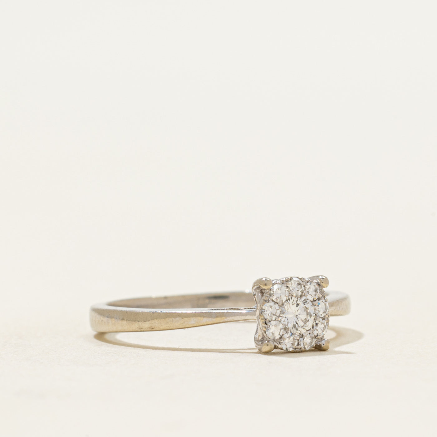 Diamond Cluster Cathedral Ring | 0.17ctw | SZ 5.5
