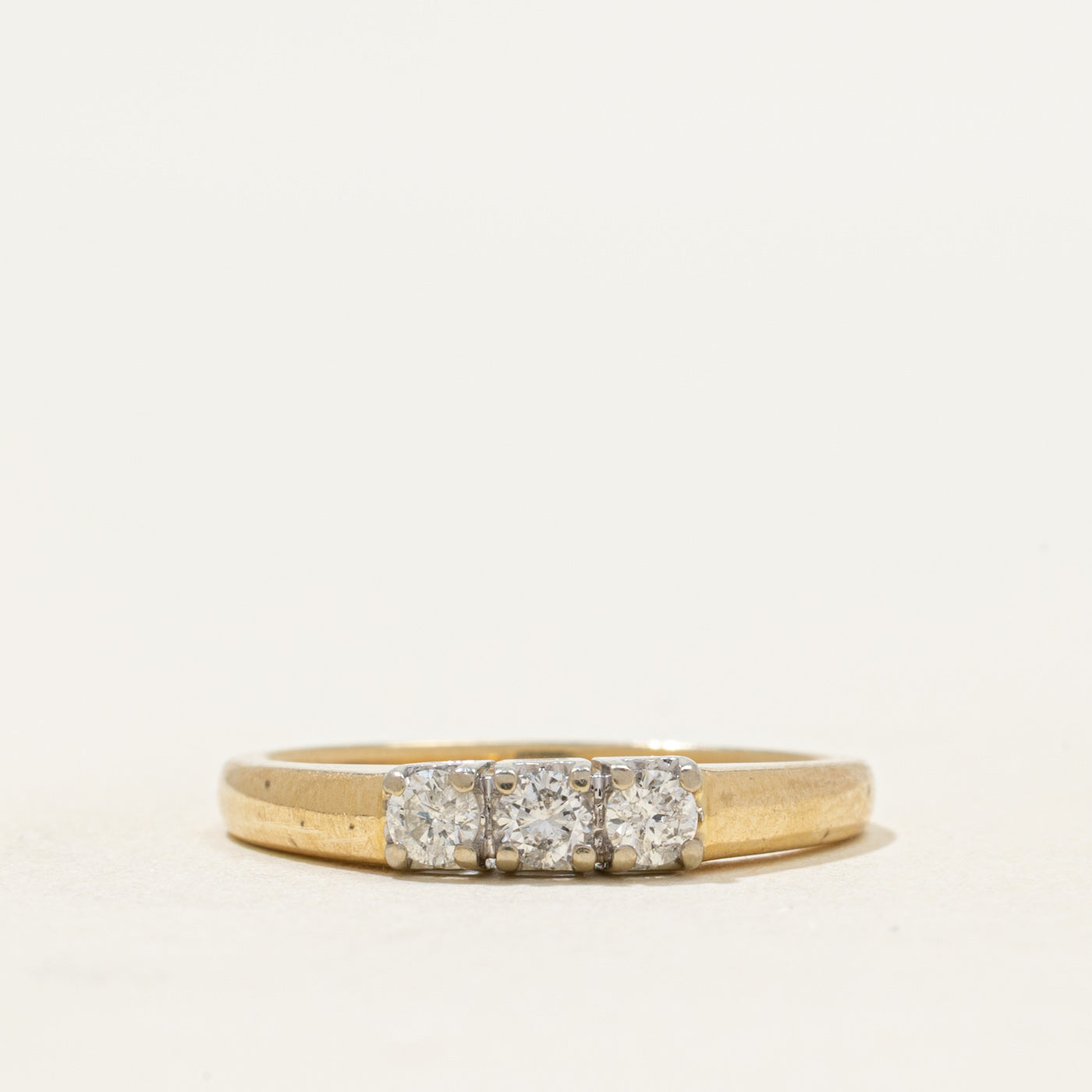 Three Stone Diamond Ring | 0.24ctw | SZ 6.5