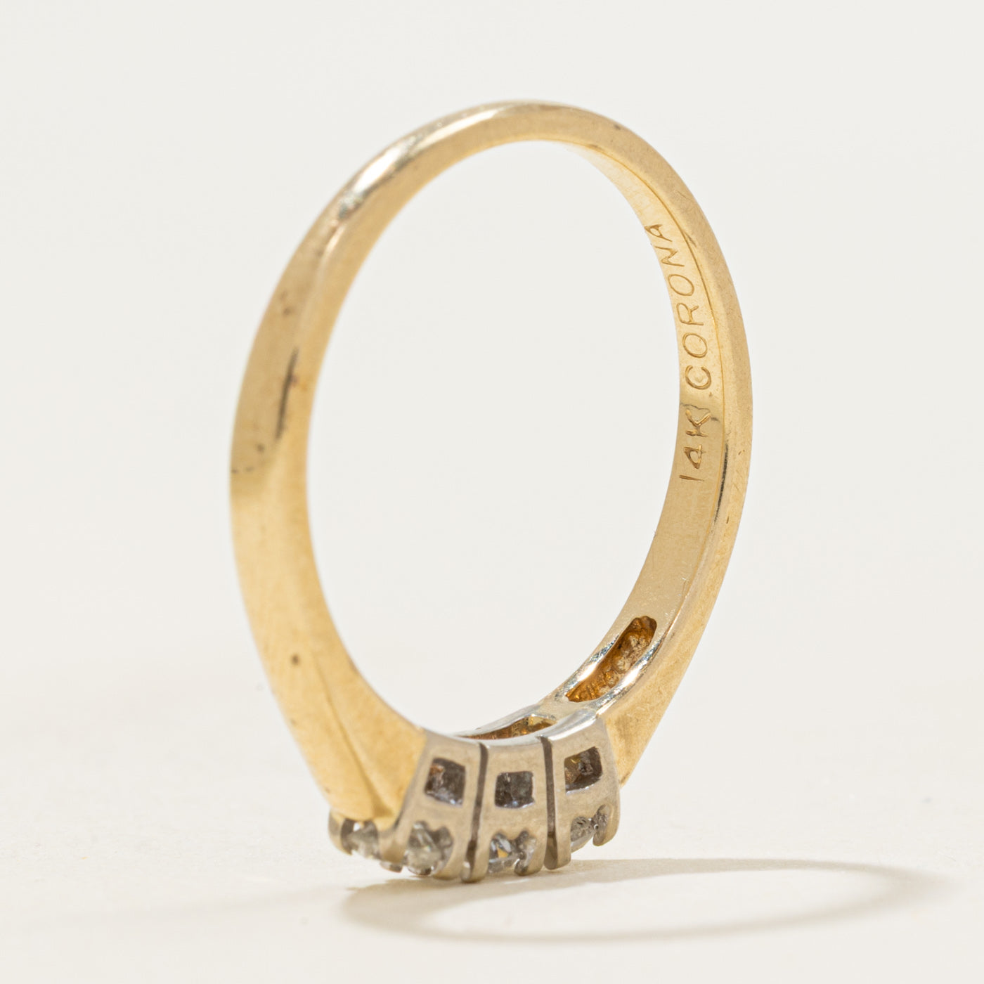 Three Stone Diamond Ring | 0.24ctw | SZ 6.5