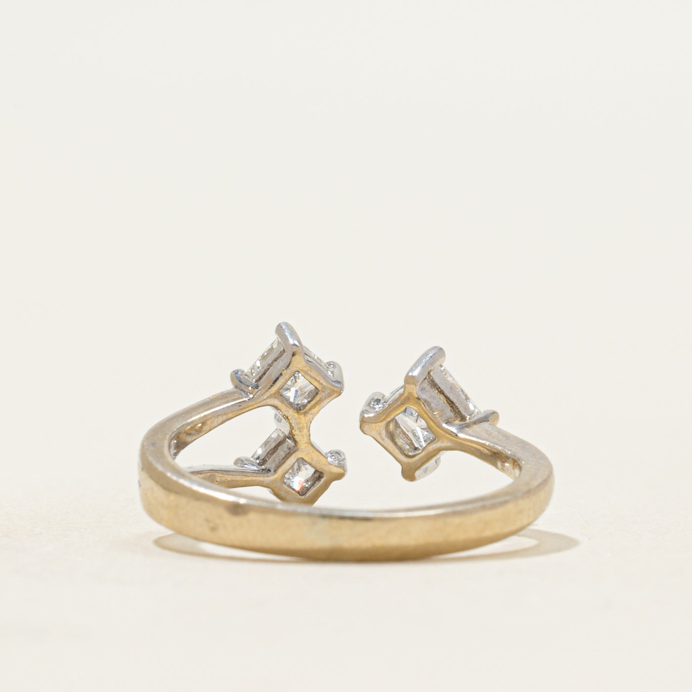Princess Cut Diamond Openwork Ring | 0.57tw | SZ 2.25