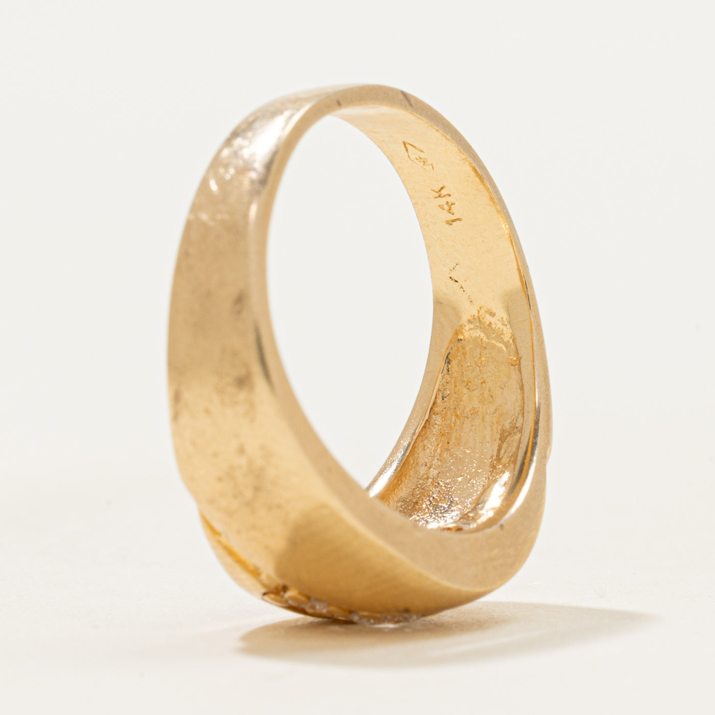 Diagonal Diamond Dome Ring | 0.22ctw | SZ 6.5