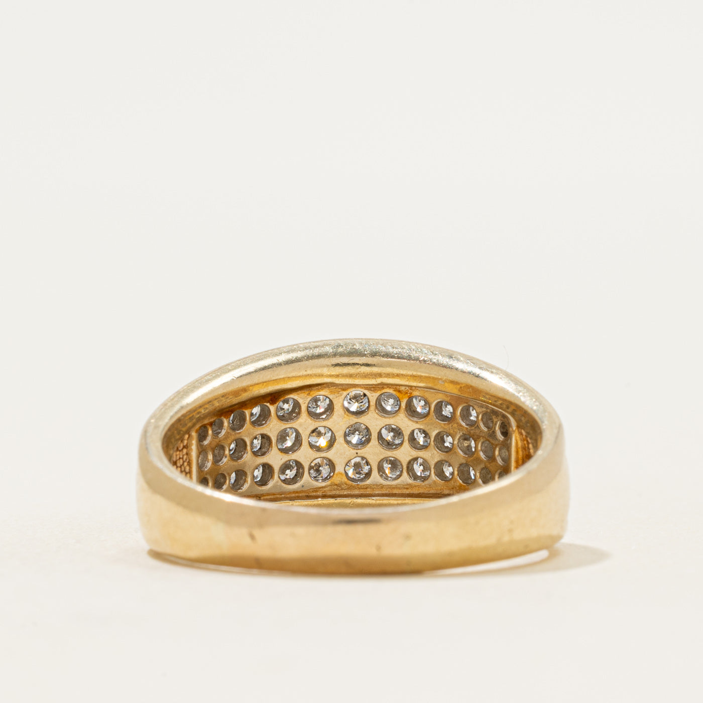 Pave Set Multi Row Diamond Ring | 0.54ctw | SZ 10.25
