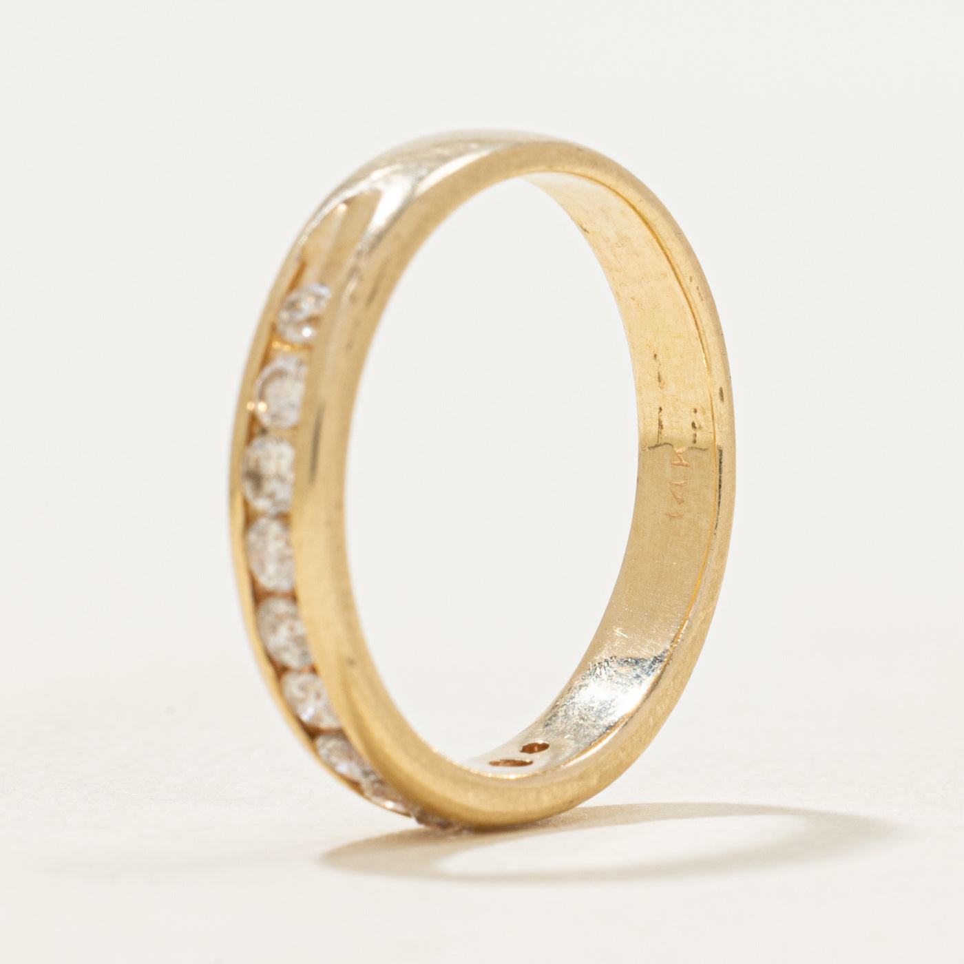 Channel Set Semi Eternity Diamond Band | 0.39ctw | 3.50mm | SZ 6.5